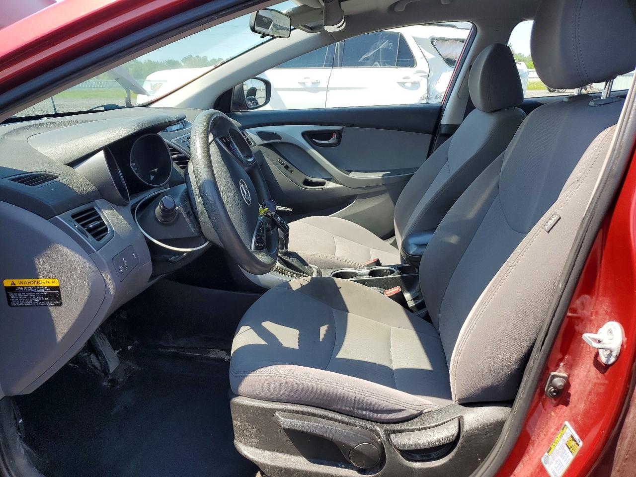 2014 Hyundai Elantra Se Red vin: 5NPDH4AE8EH494436
