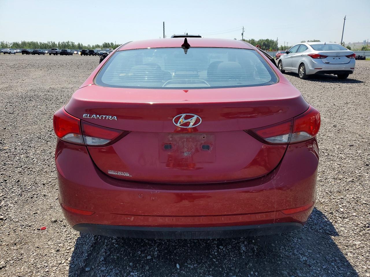 2014 Hyundai Elantra Se Red vin: 5NPDH4AE8EH494436