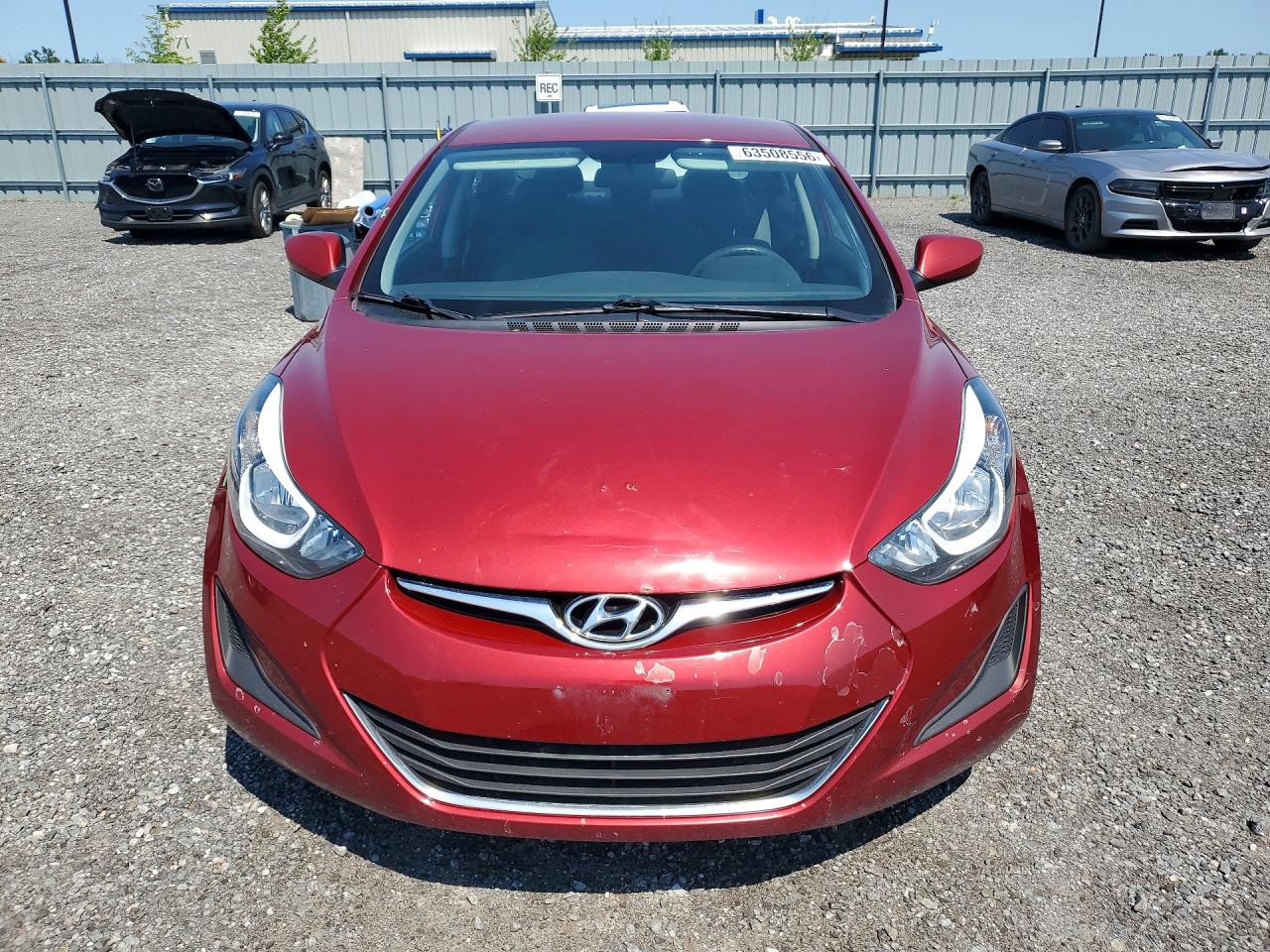 2014 Hyundai Elantra Se Red vin: 5NPDH4AE8EH494436