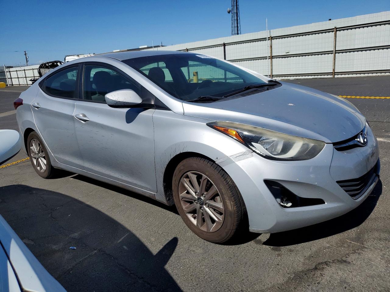2014 Hyundai Elantra Se Silver vin: 5NPDH4AE8EH497224