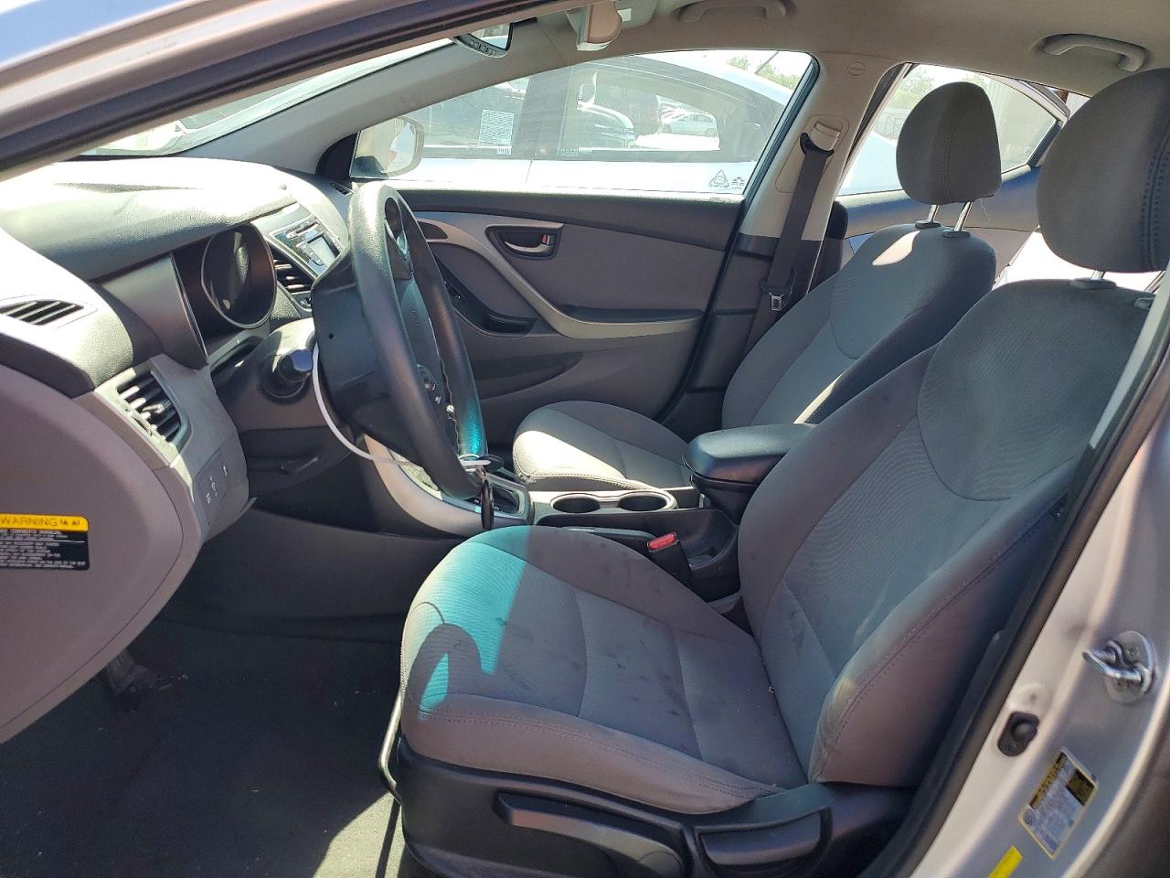 2014 Hyundai Elantra Se Silver vin: 5NPDH4AE8EH497224