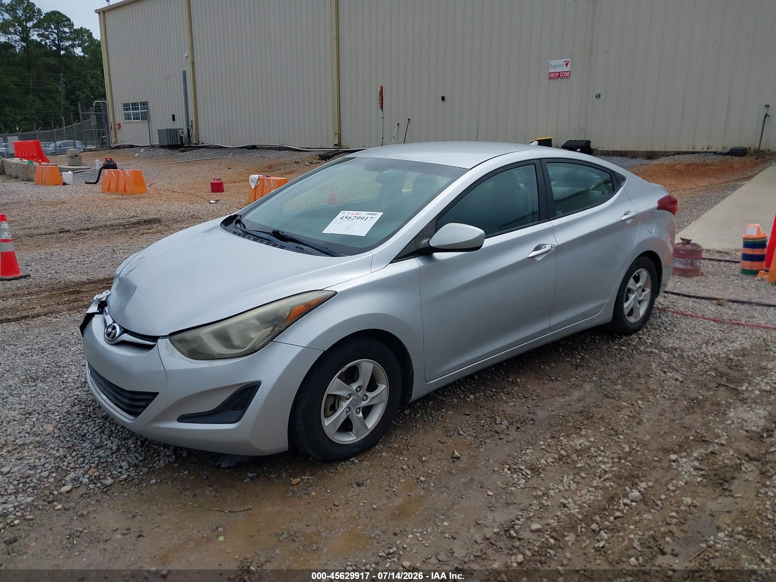 2014 Hyundai Elantra Se Silver vin: 5NPDH4AE8EH500638