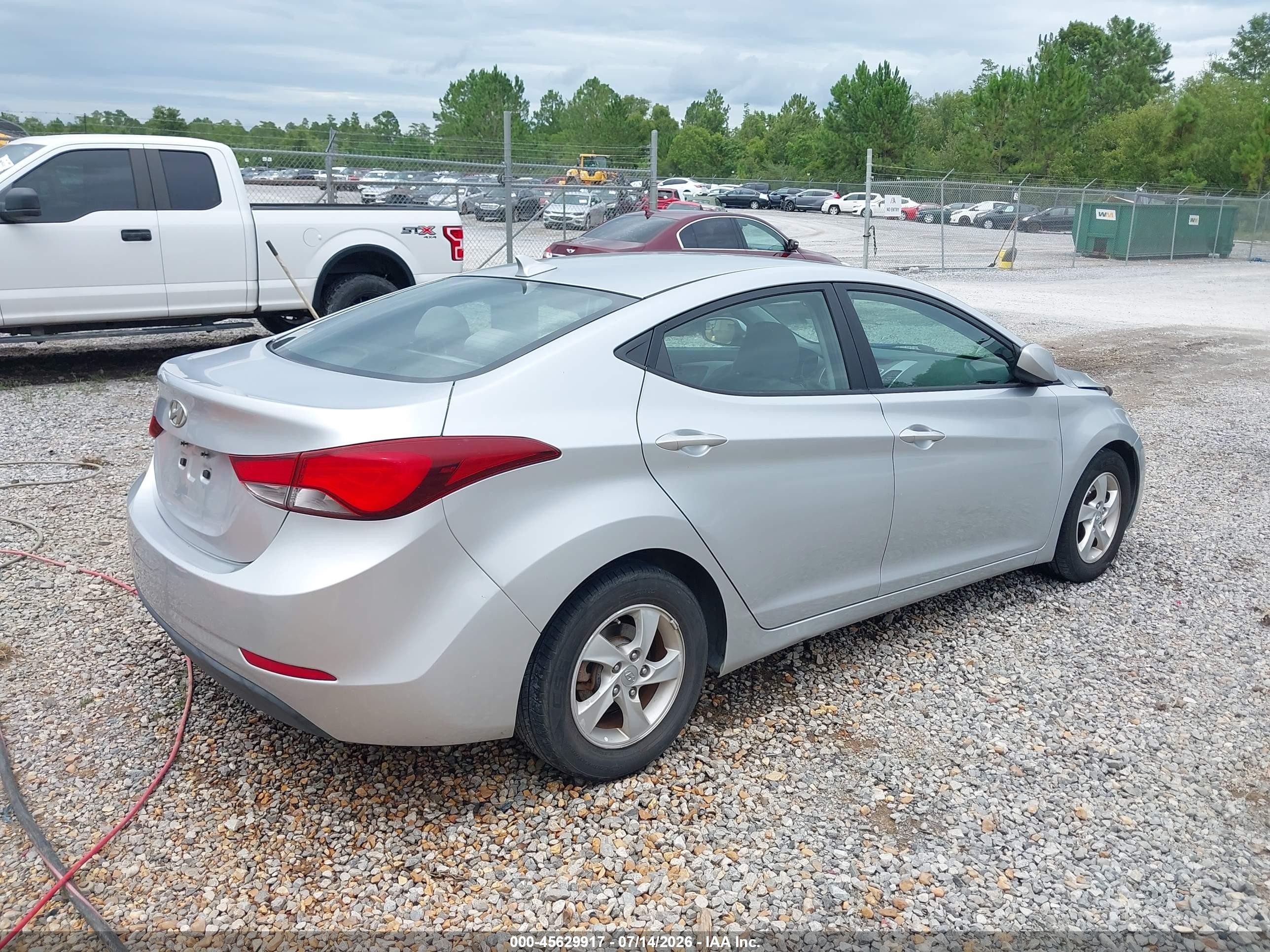 2014 Hyundai Elantra Se Silver vin: 5NPDH4AE8EH500638