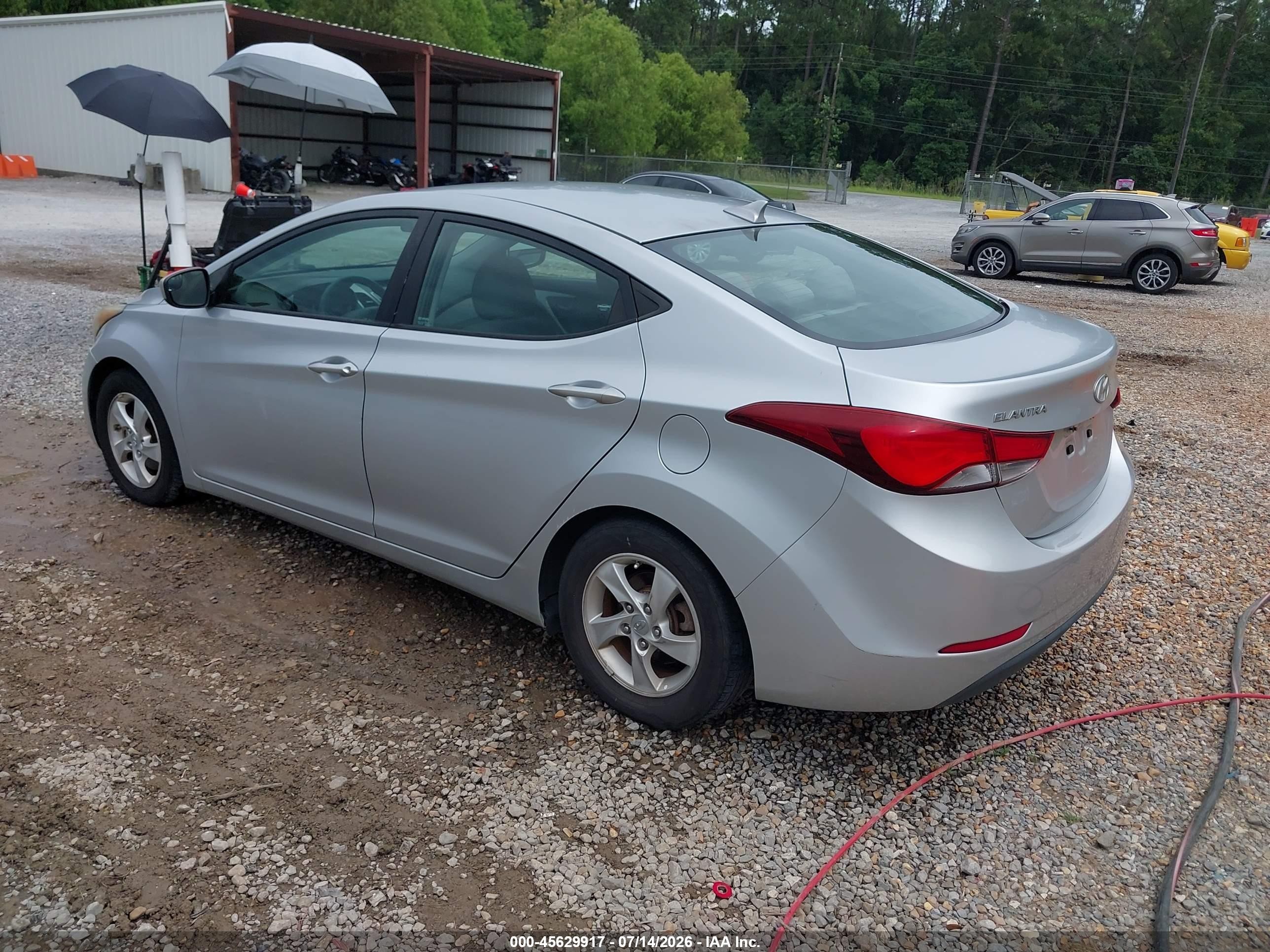 2014 Hyundai Elantra Se Silver vin: 5NPDH4AE8EH500638