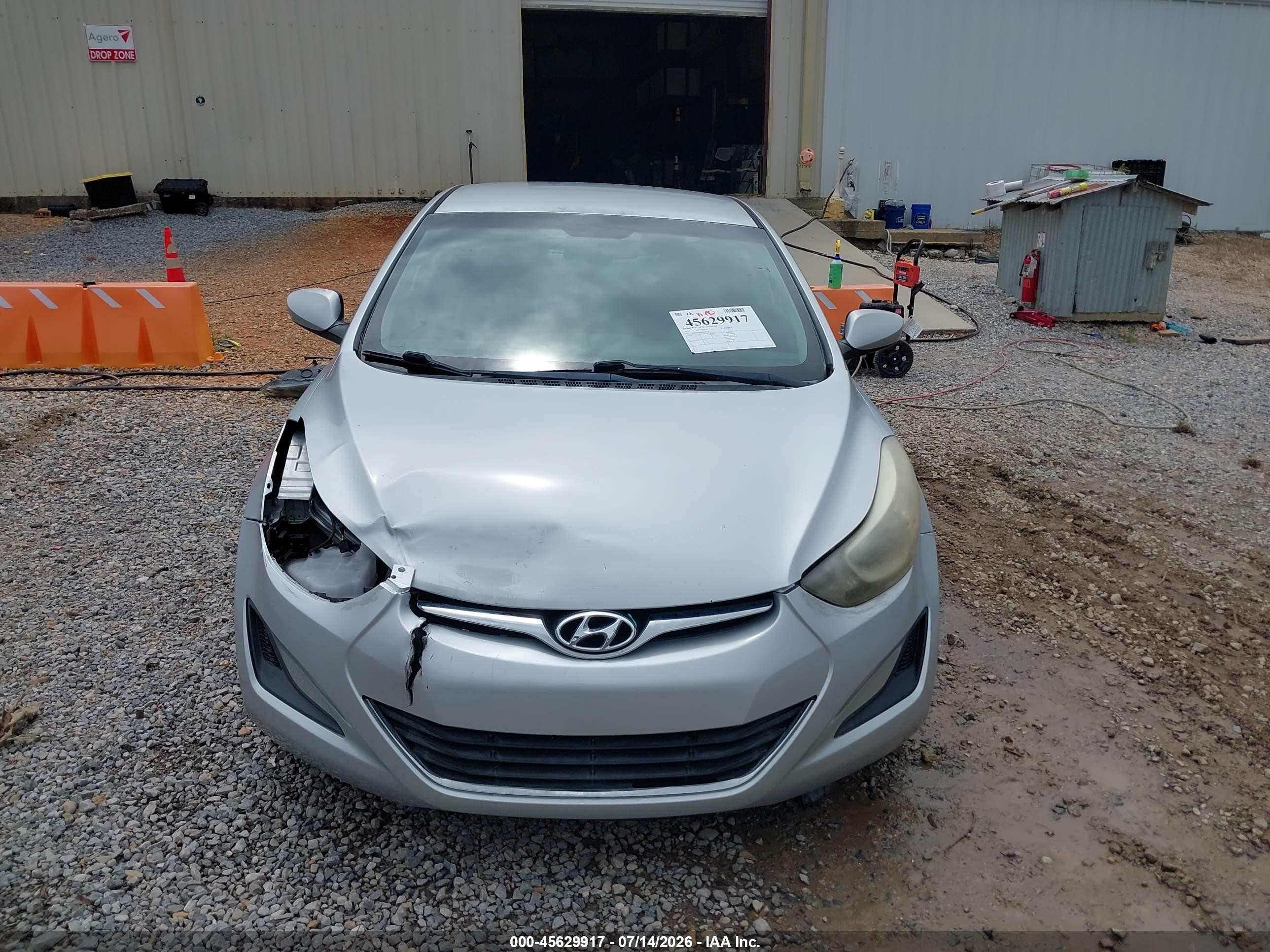 2014 Hyundai Elantra Se Silver vin: 5NPDH4AE8EH500638