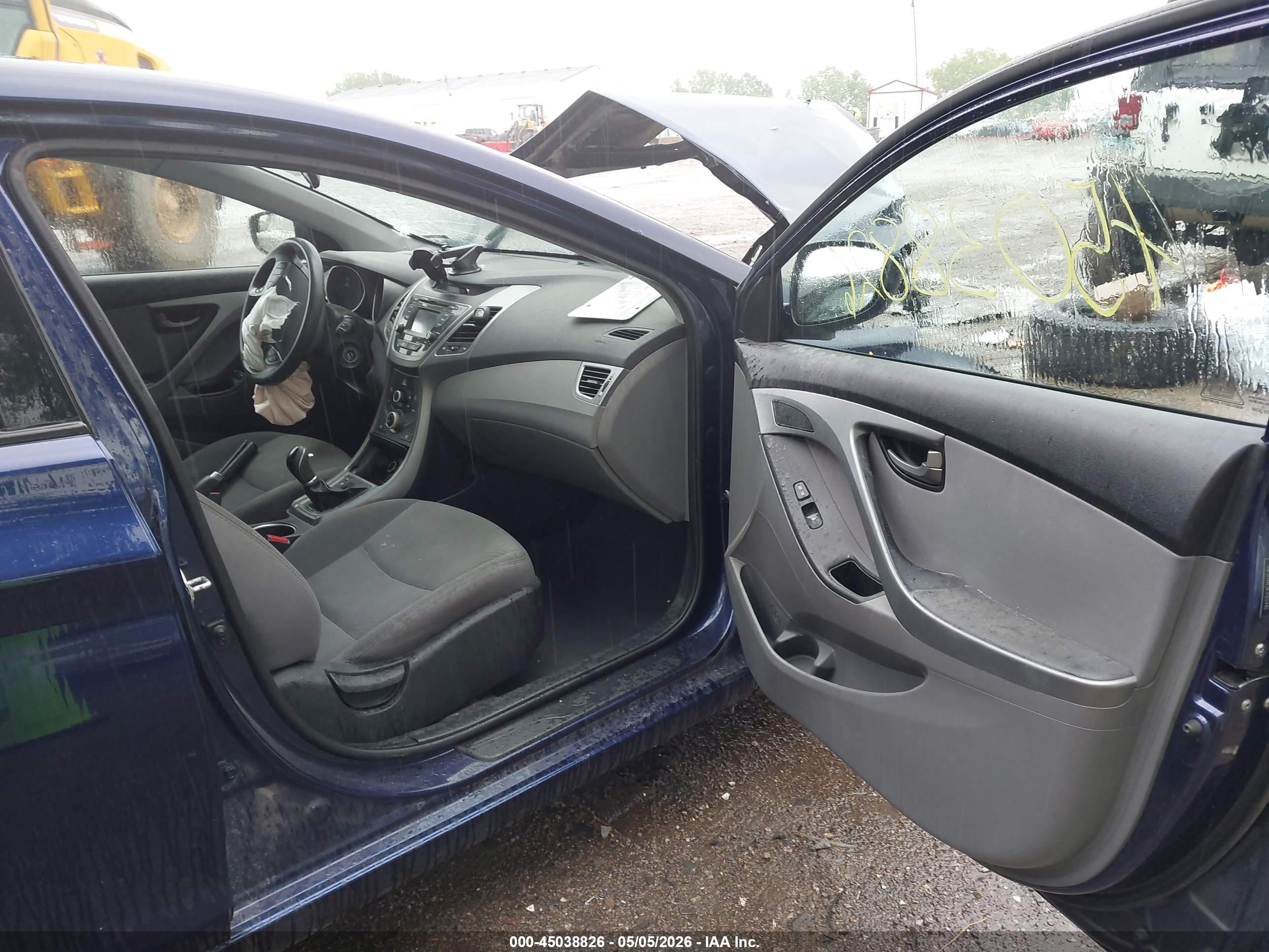 2014 Hyundai Elantra Se Blue vin: 5NPDH4AE8EH502440