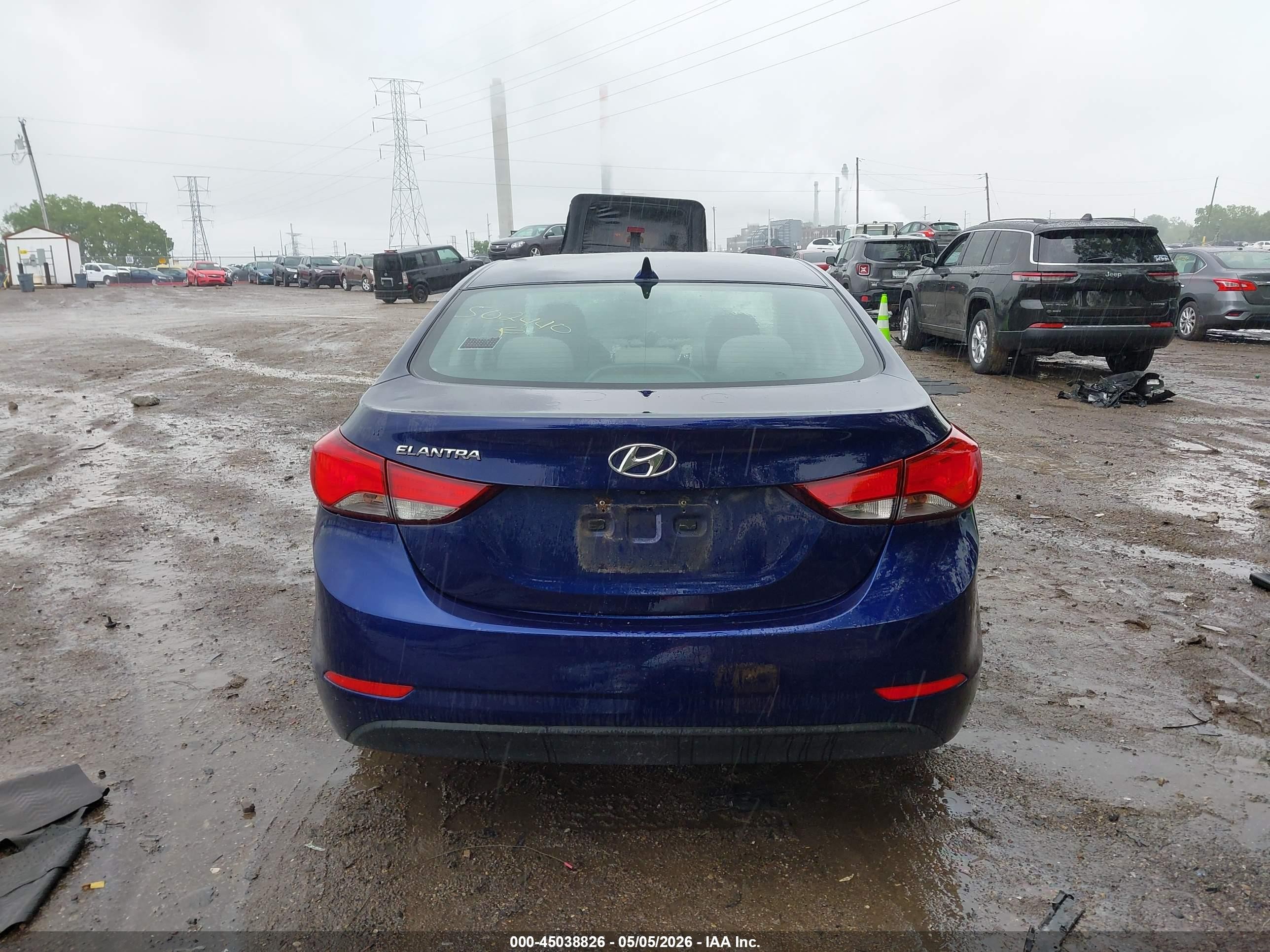 2014 Hyundai Elantra Se Blue vin: 5NPDH4AE8EH502440