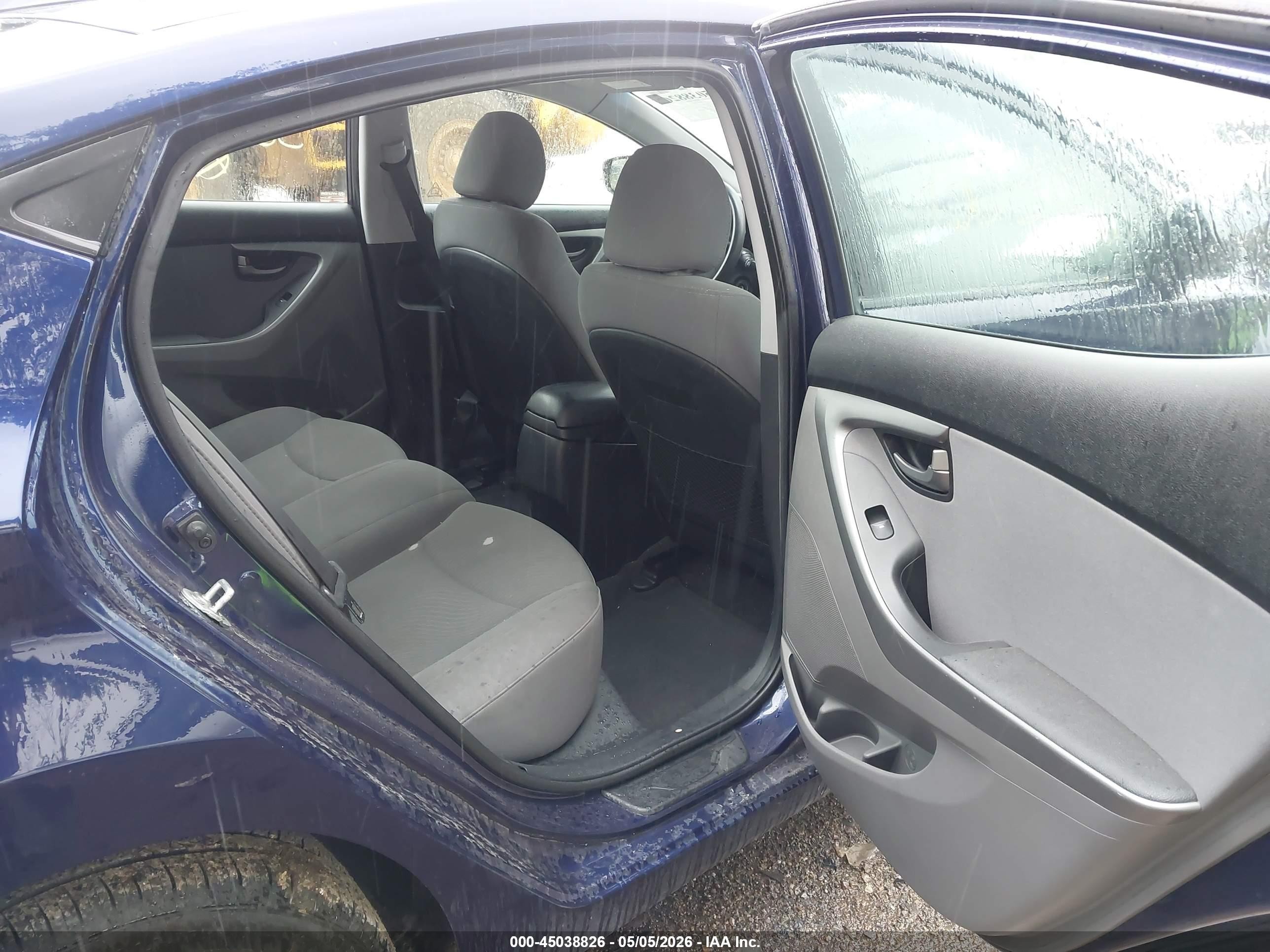 2014 Hyundai Elantra Se Blue vin: 5NPDH4AE8EH502440