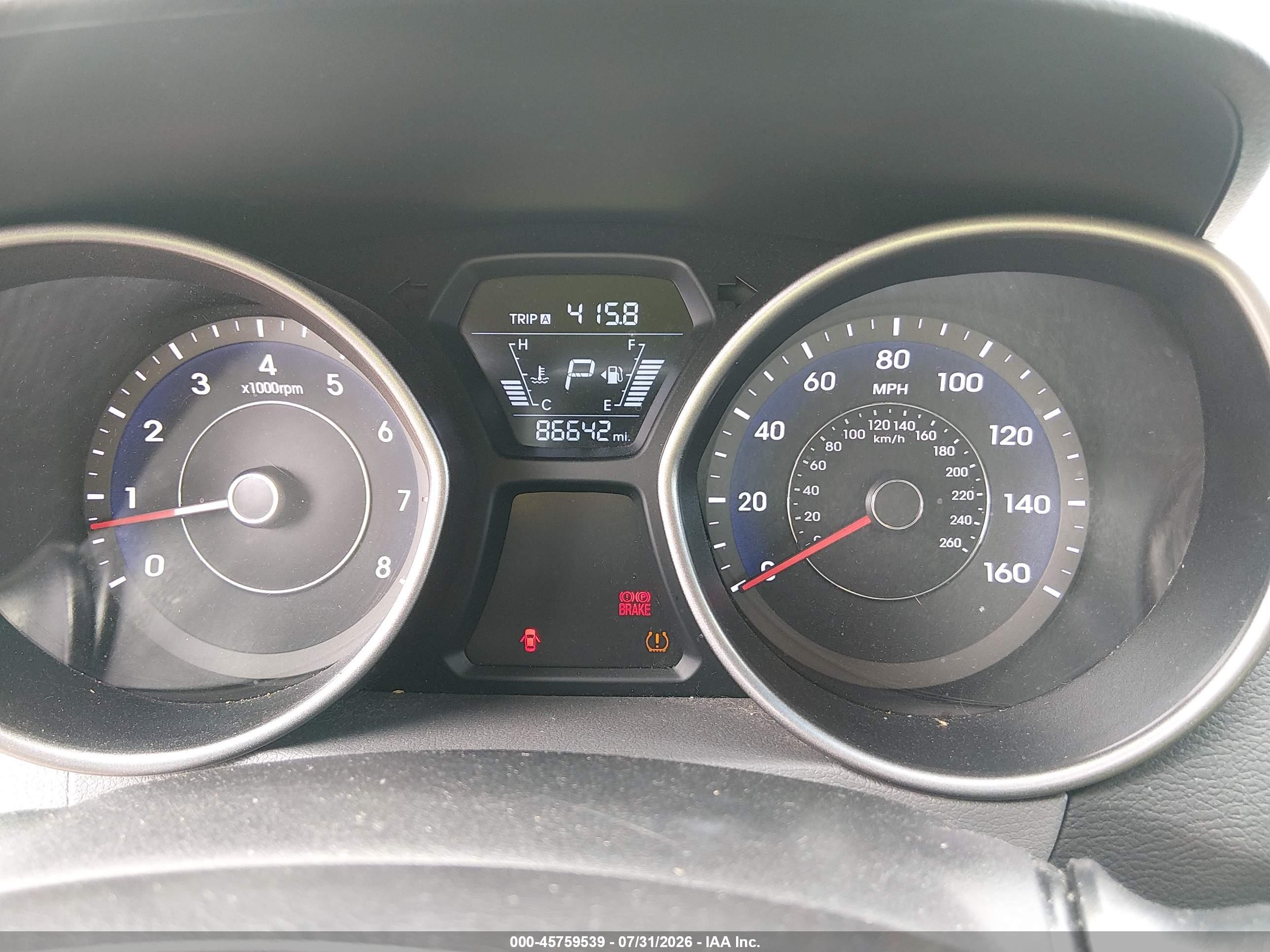 2014 Hyundai Elantra Se Gray vin: 5NPDH4AE8EH503149
