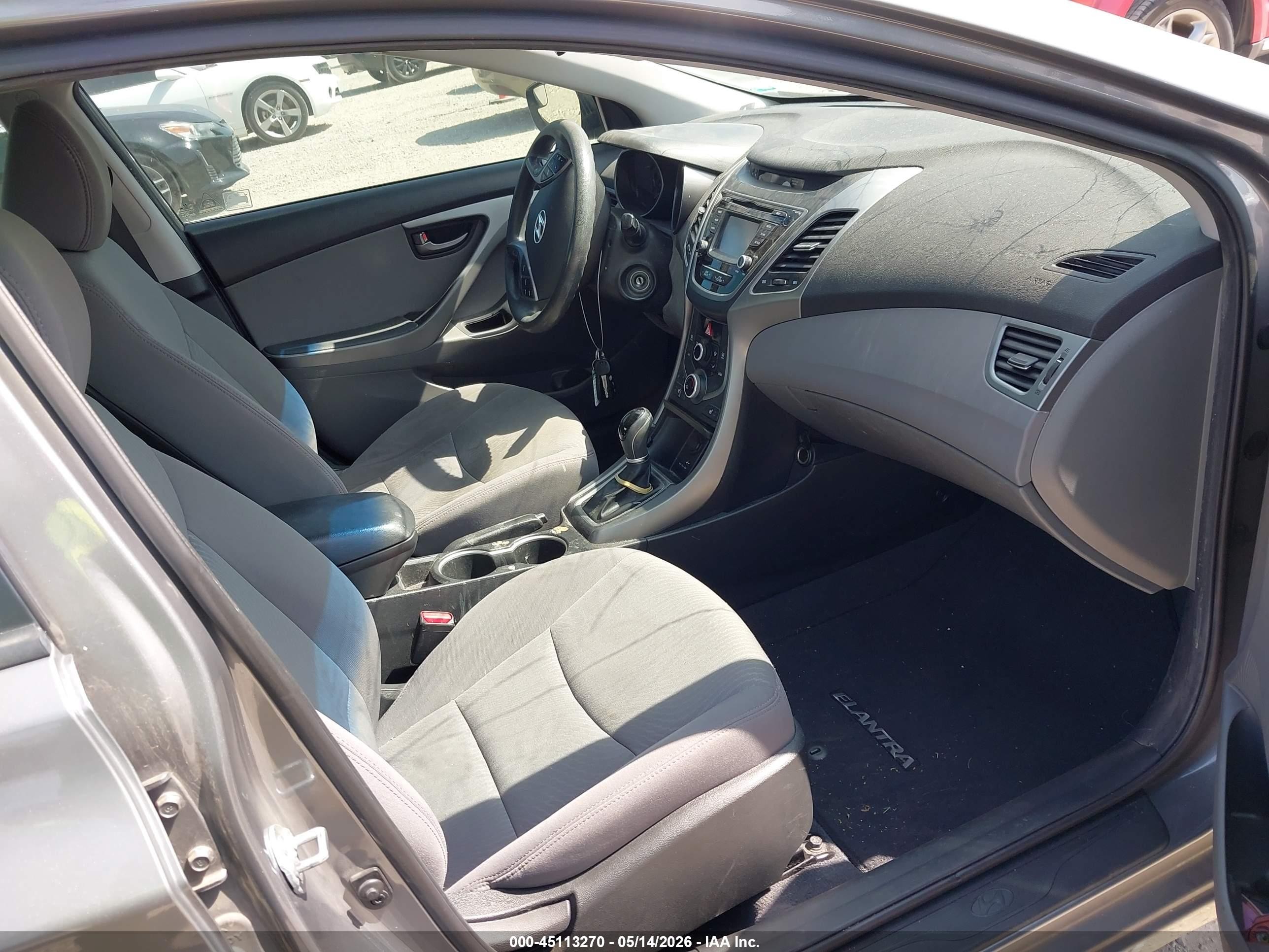 2014 Hyundai Elantra Se Серебряный vin: 5NPDH4AE8EH504558