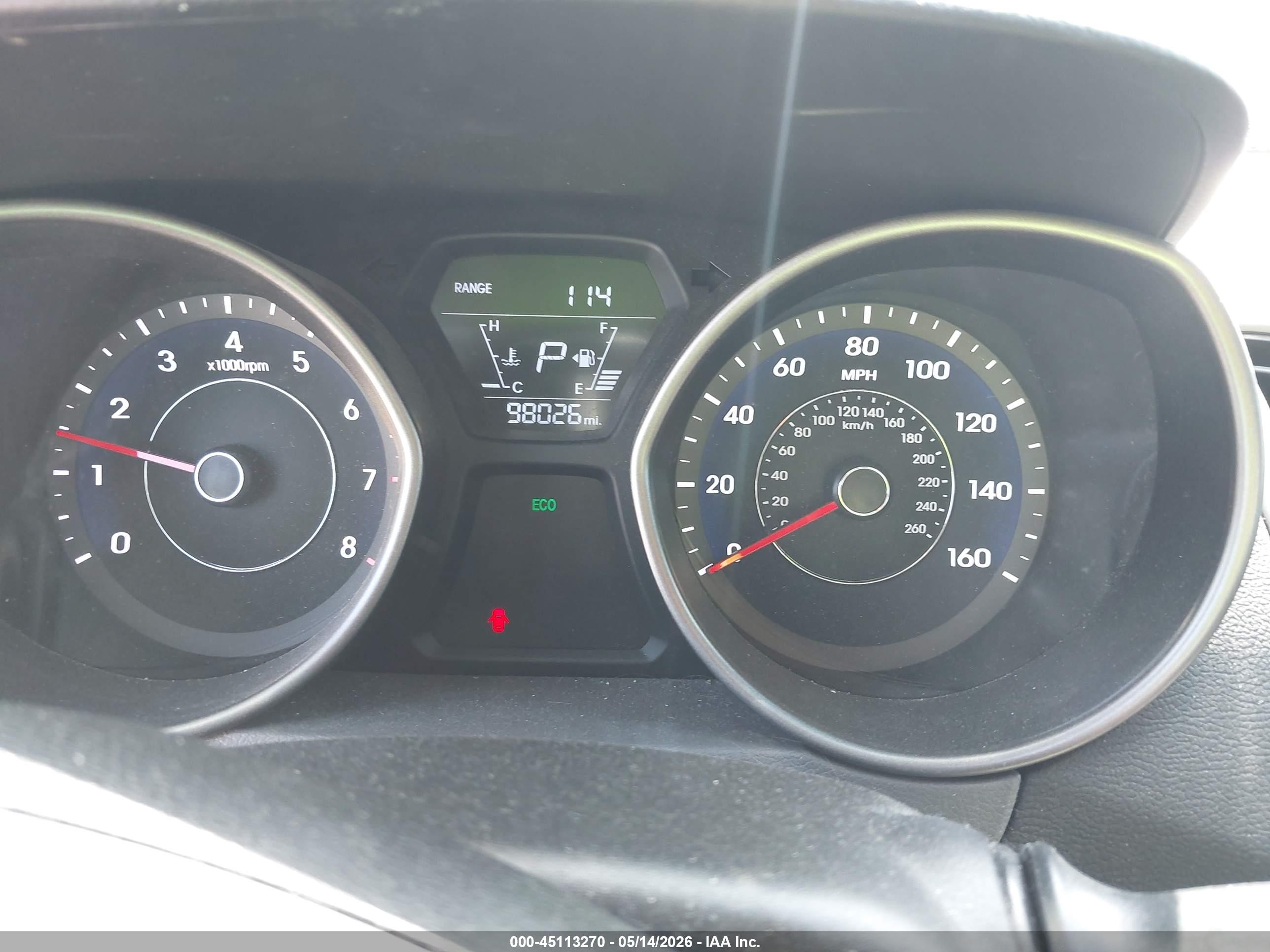 2014 Hyundai Elantra Se Серебряный vin: 5NPDH4AE8EH504558