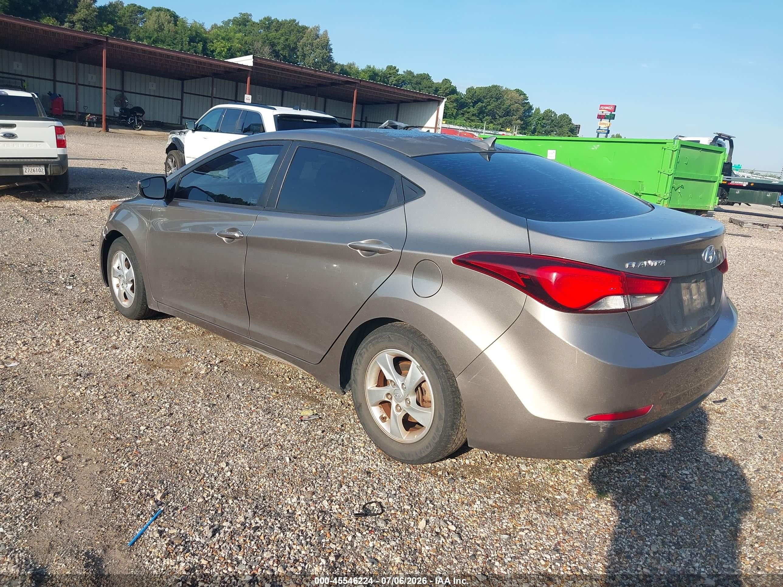 2014 Hyundai Elantra Se Желто-коричневый vin: 5NPDH4AE8EH505693