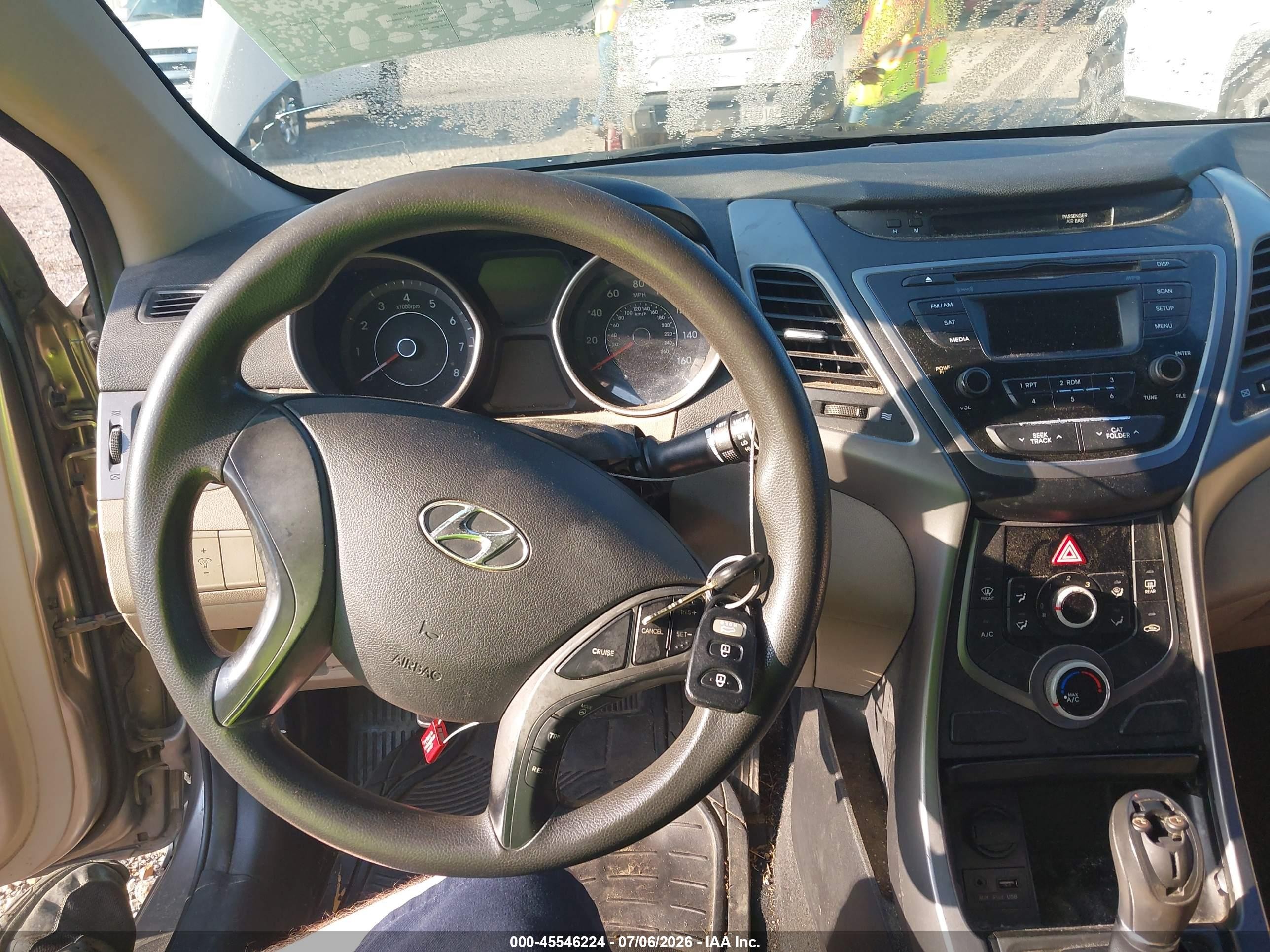 2014 Hyundai Elantra Se Желто-коричневый vin: 5NPDH4AE8EH505693