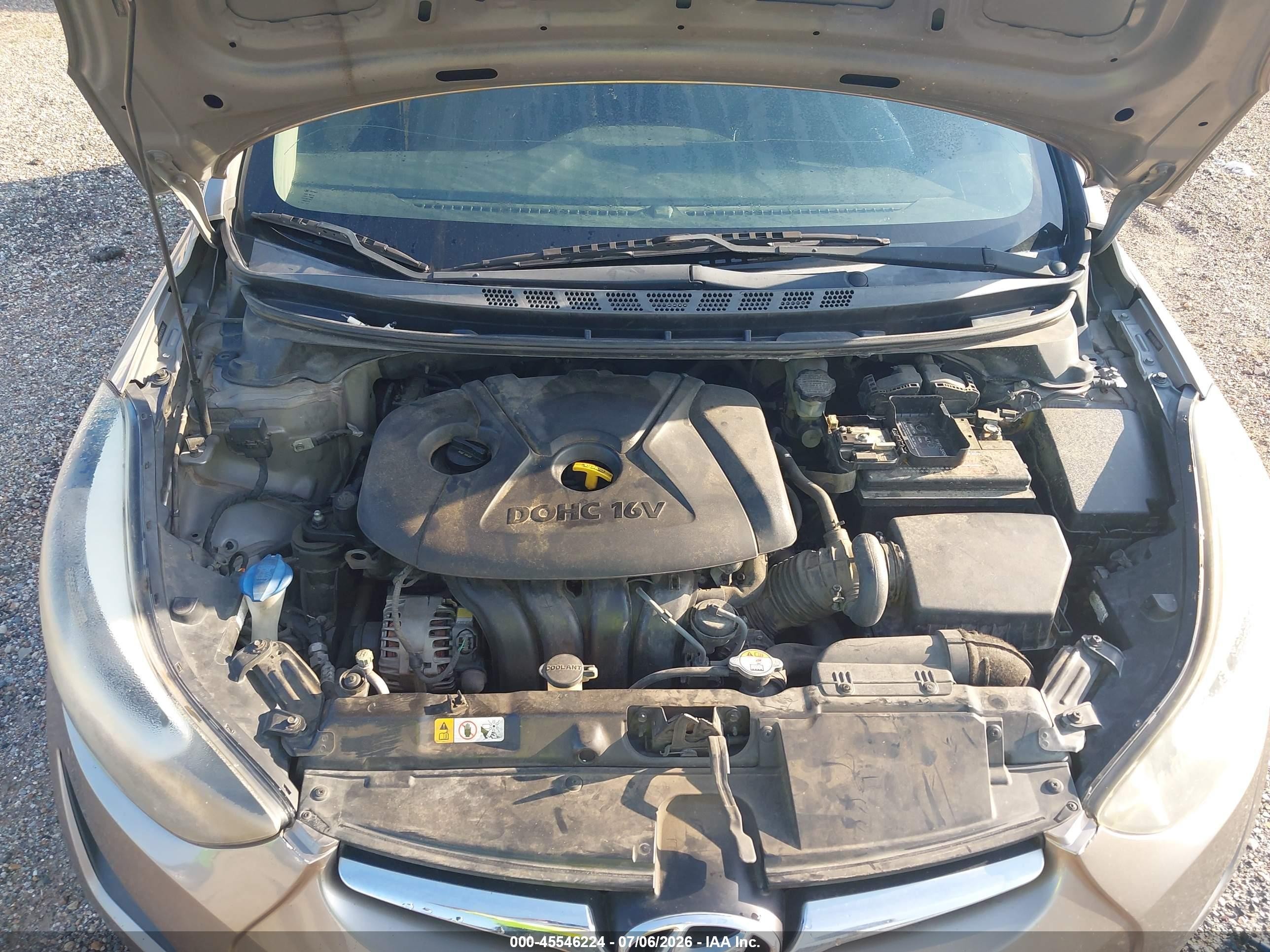 2014 Hyundai Elantra Se Желто-коричневый vin: 5NPDH4AE8EH505693