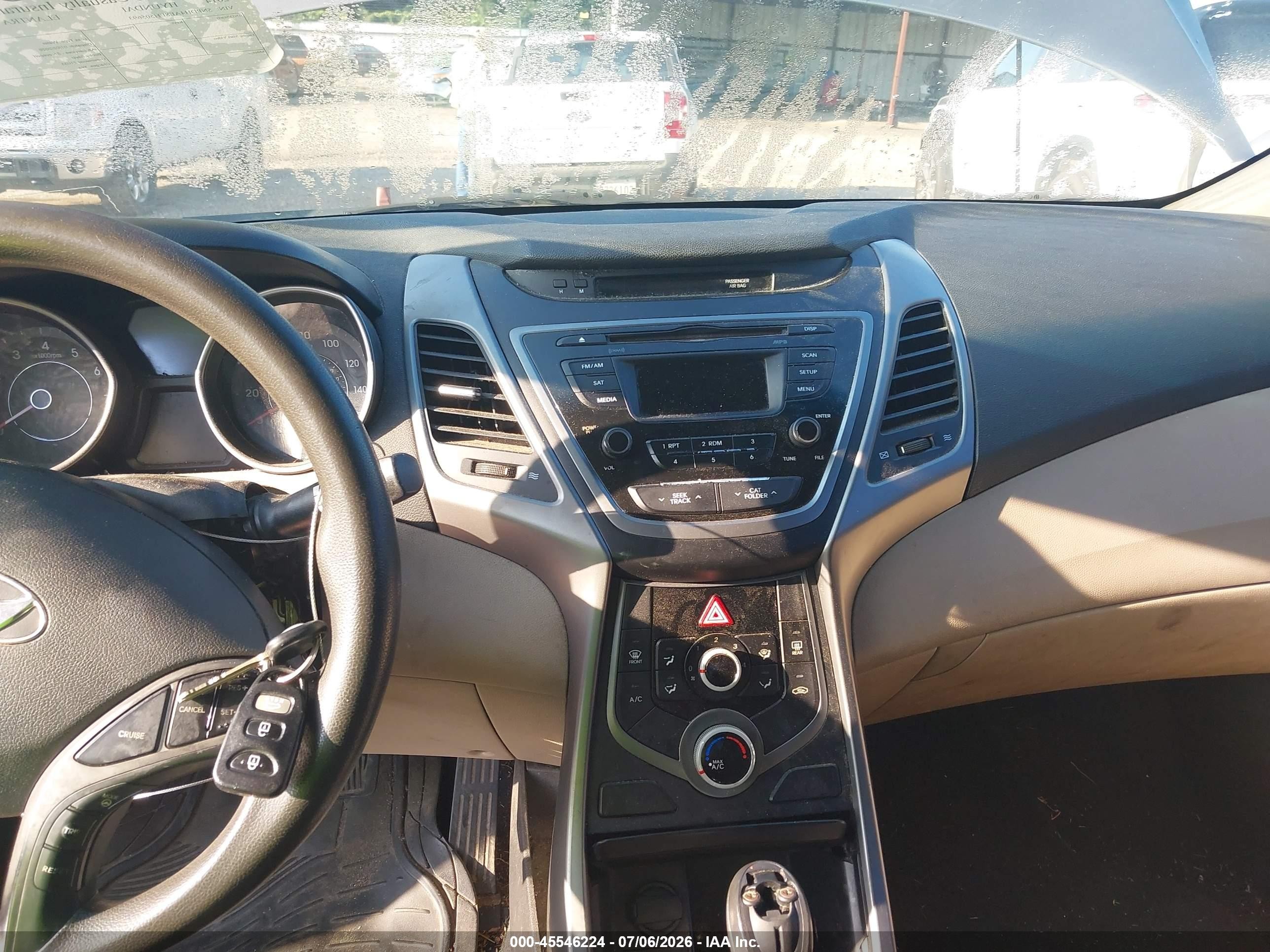 2014 Hyundai Elantra Se Желто-коричневый vin: 5NPDH4AE8EH505693