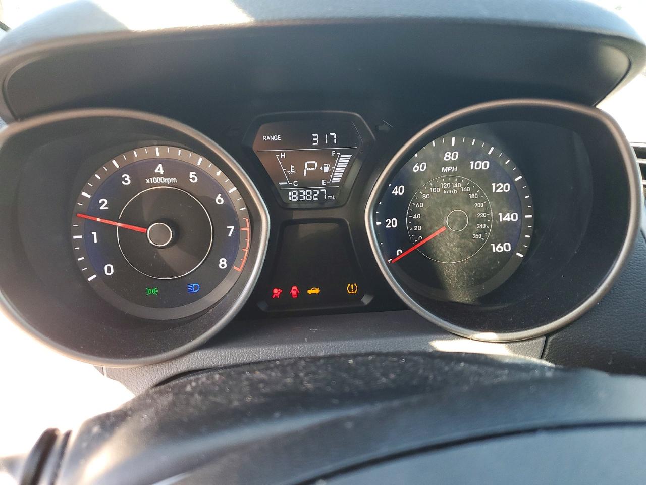 2014 Hyundai Elantra Se Gray vin: 5NPDH4AE8EH508626