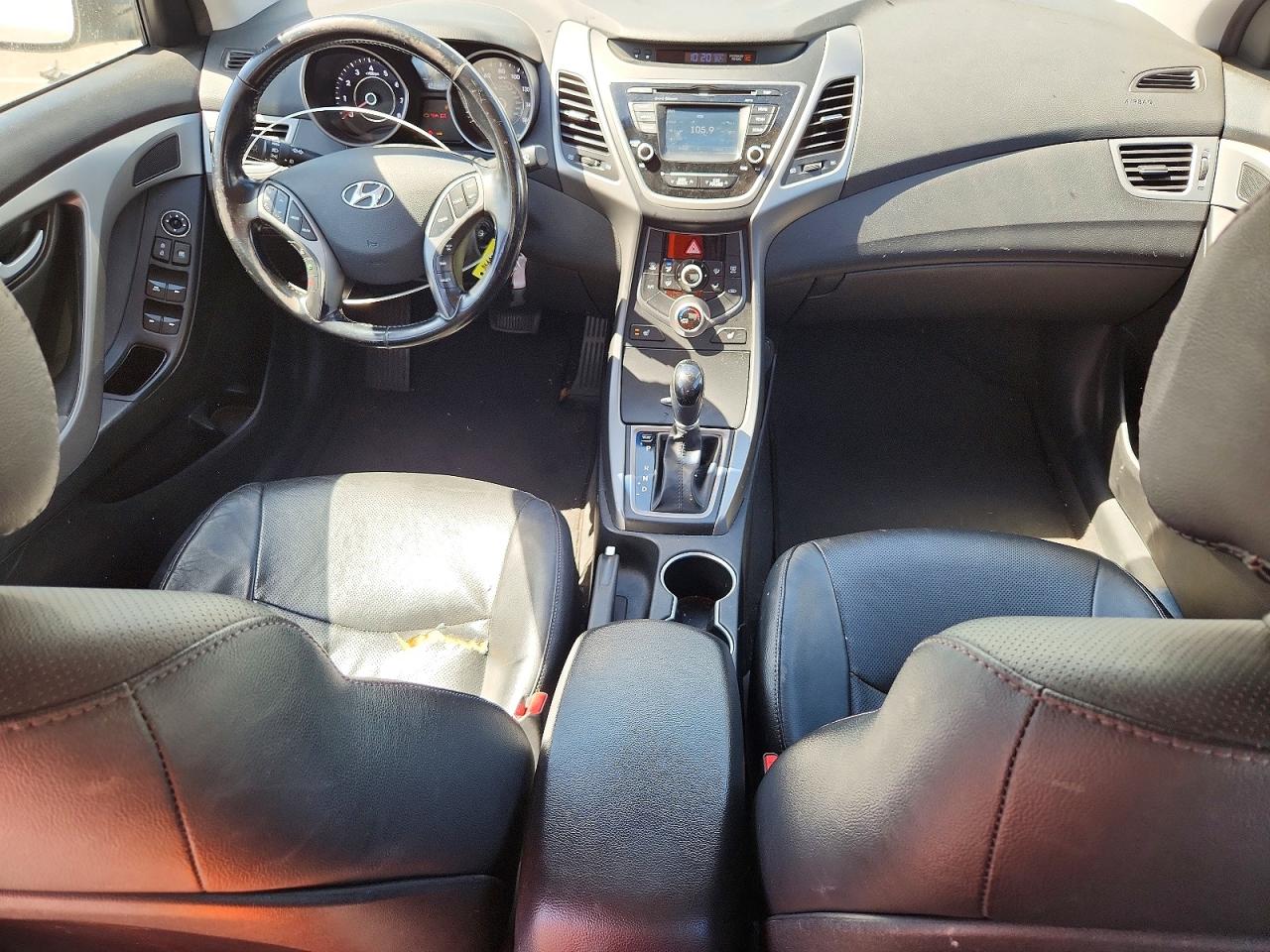 2014 Hyundai Elantra Limited White vin: 5NPDH4AE8EH510571