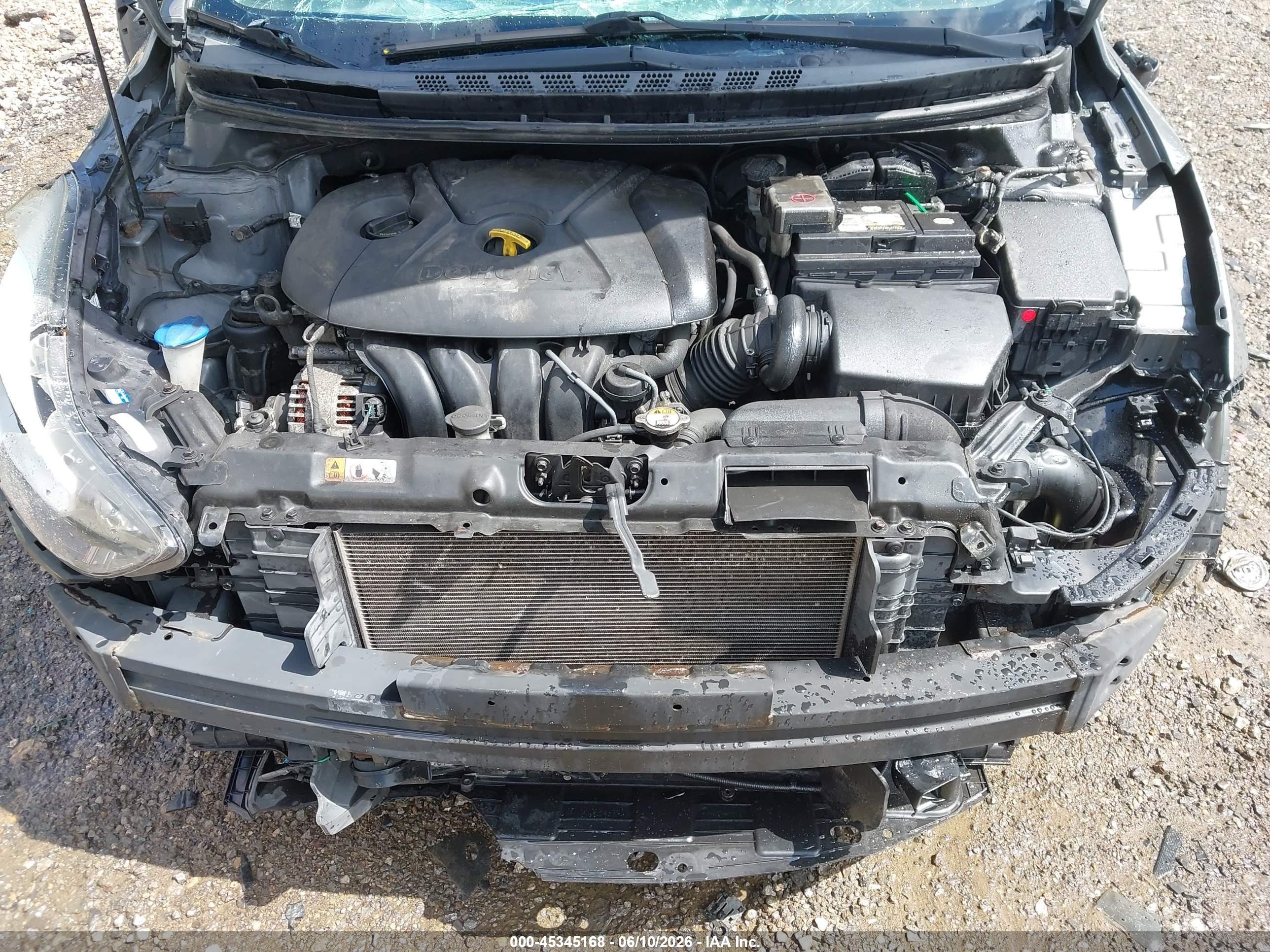 2014 Hyundai Elantra Se Gray vin: 5NPDH4AE8EH510764