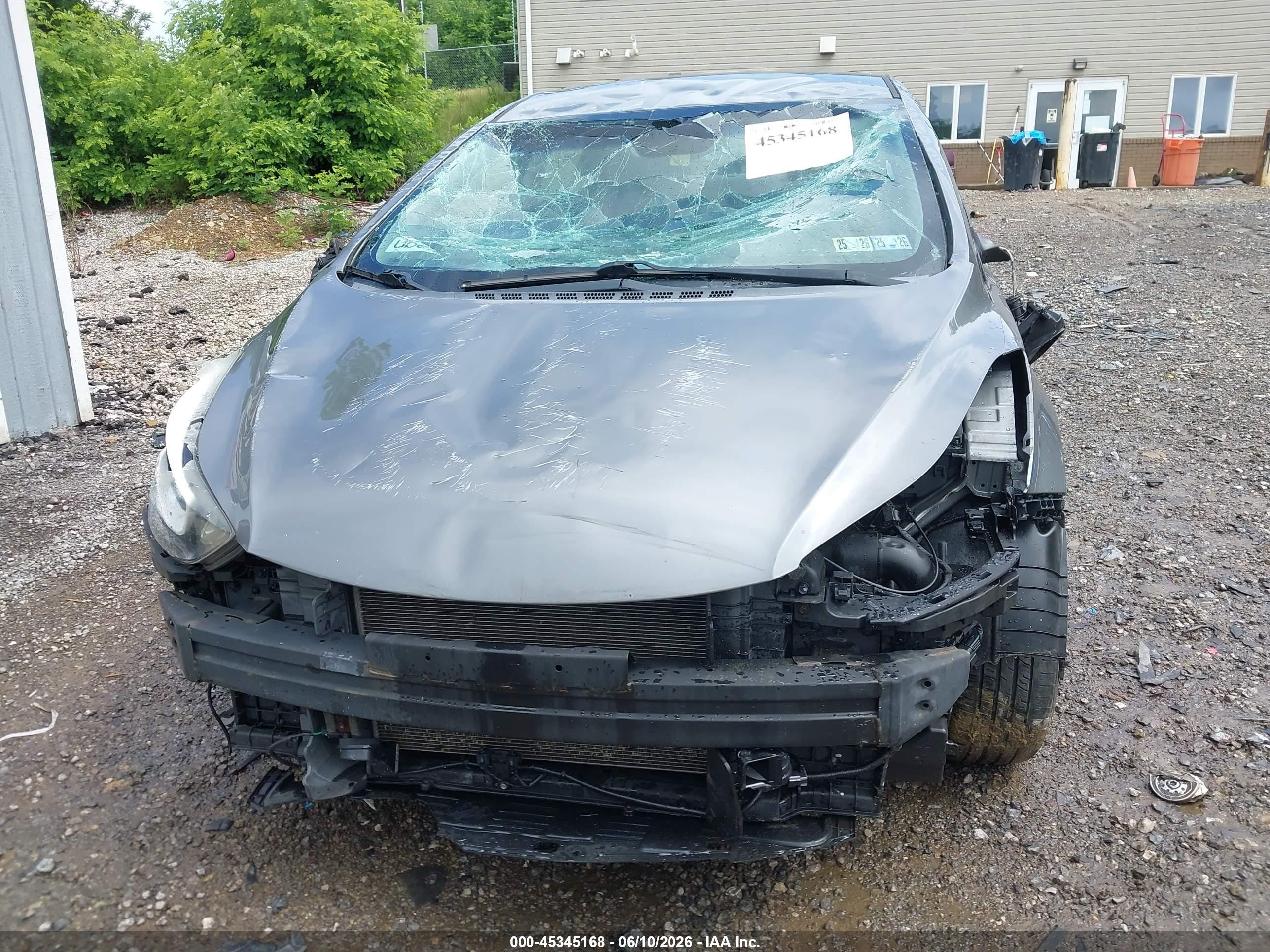 2014 Hyundai Elantra Se Gray vin: 5NPDH4AE8EH510764