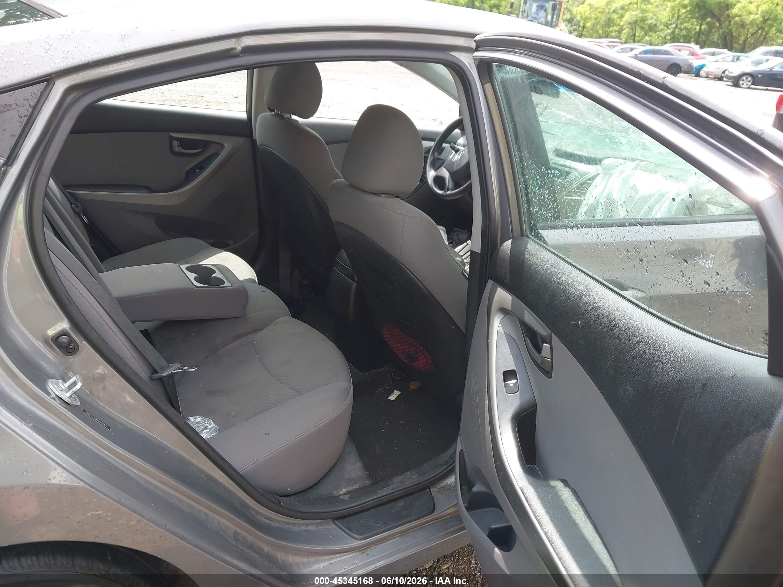 2014 Hyundai Elantra Se Gray vin: 5NPDH4AE8EH510764