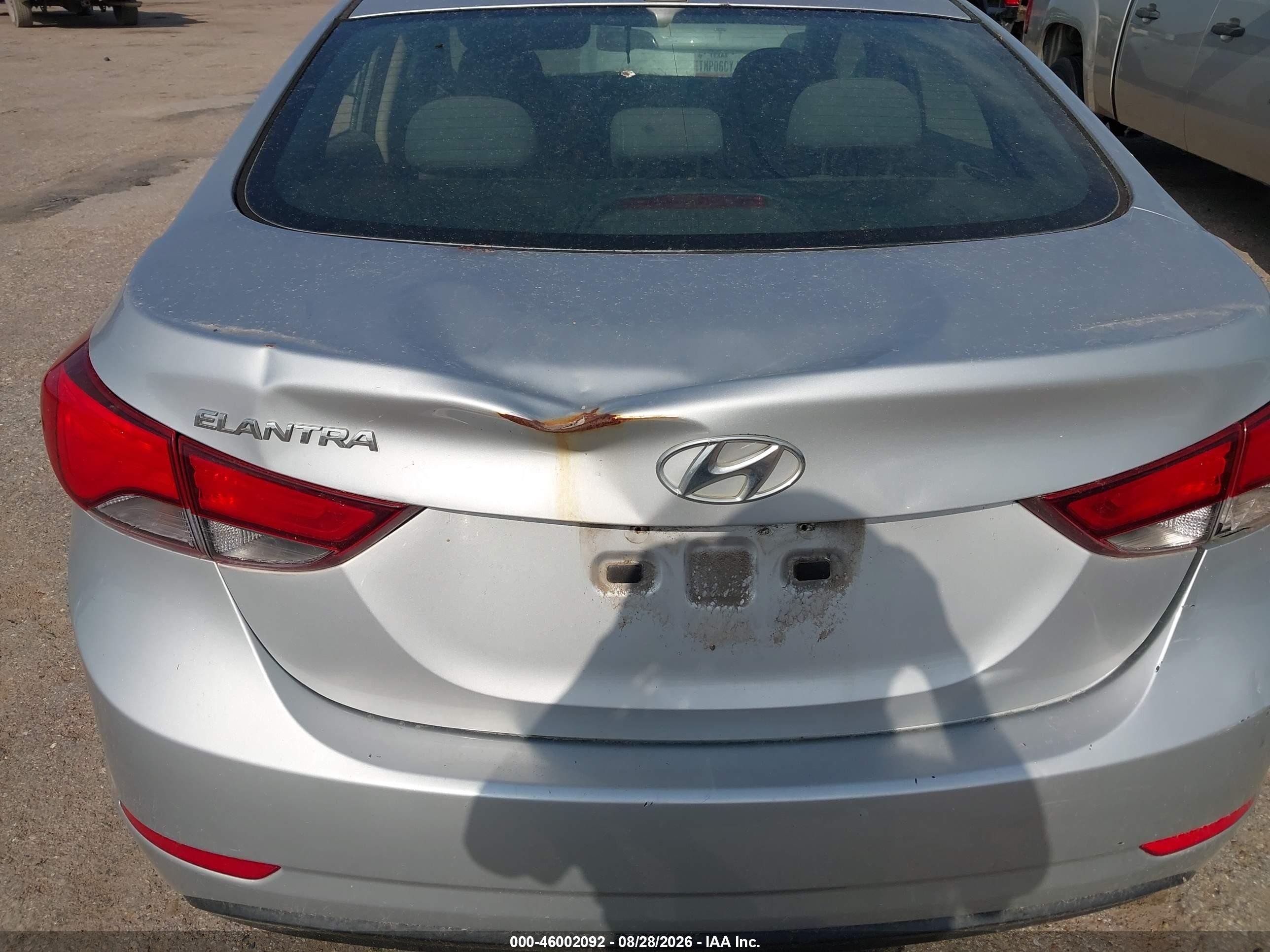 2014 Hyundai Elantra Se Silver vin: 5NPDH4AE8EH521943