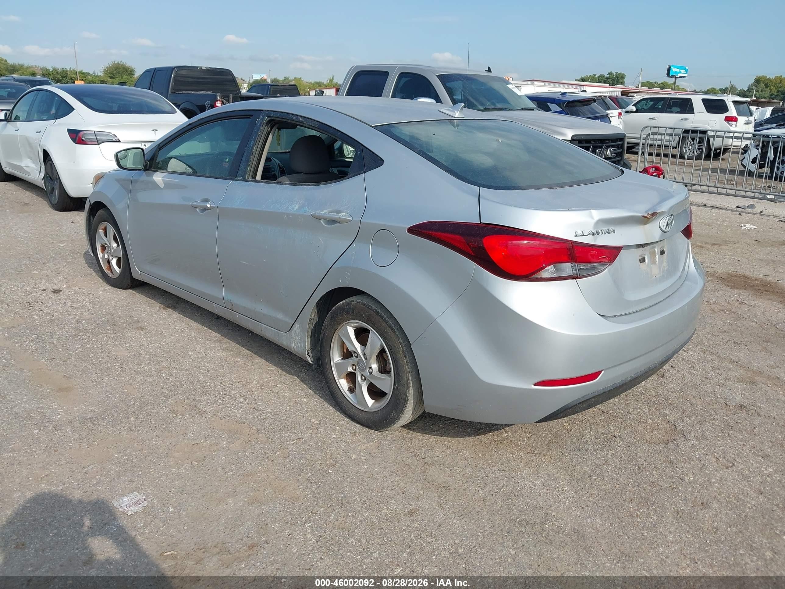 2014 Hyundai Elantra Se Silver vin: 5NPDH4AE8EH521943