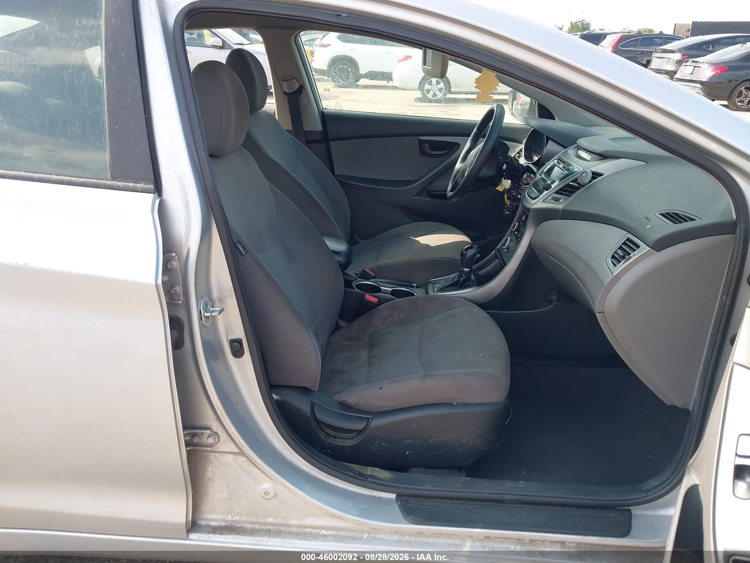 2014 Hyundai Elantra Se Silver vin: 5NPDH4AE8EH521943