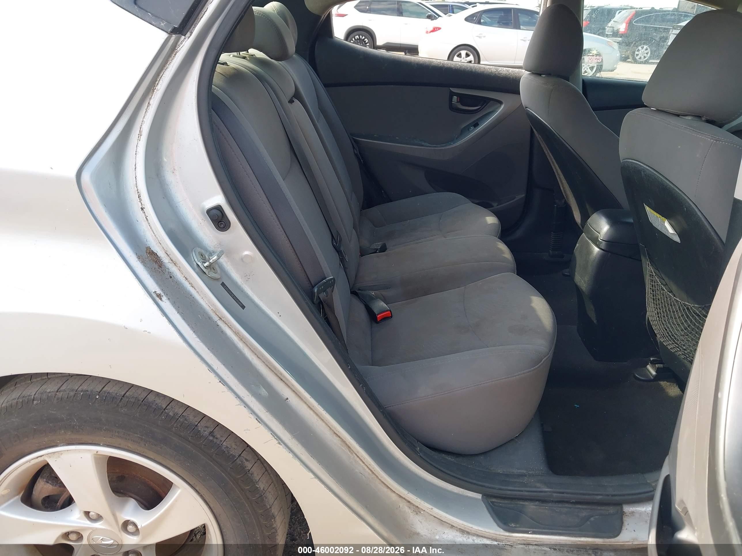 2014 Hyundai Elantra Se Silver vin: 5NPDH4AE8EH521943