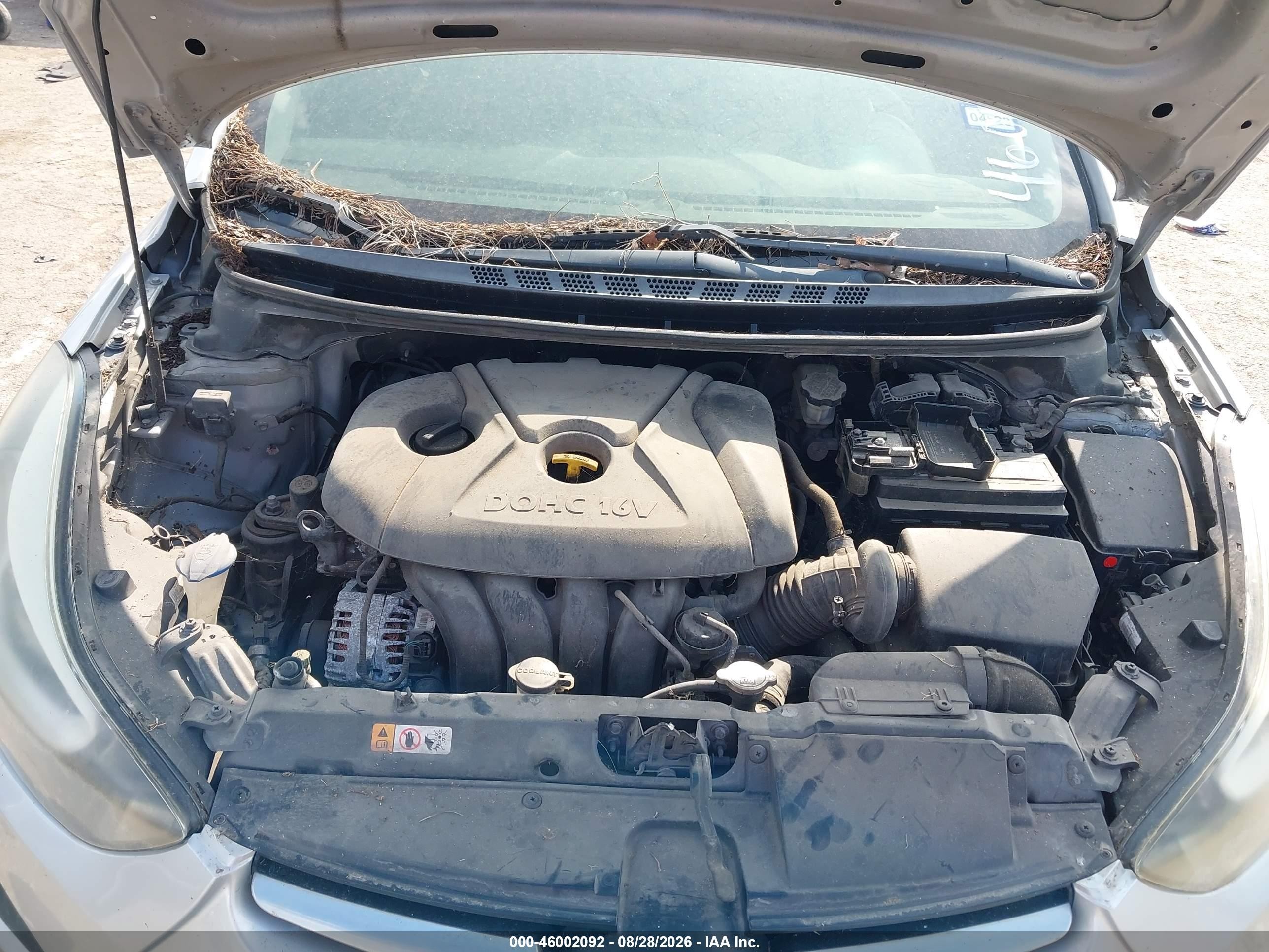 2014 Hyundai Elantra Se Silver vin: 5NPDH4AE8EH521943