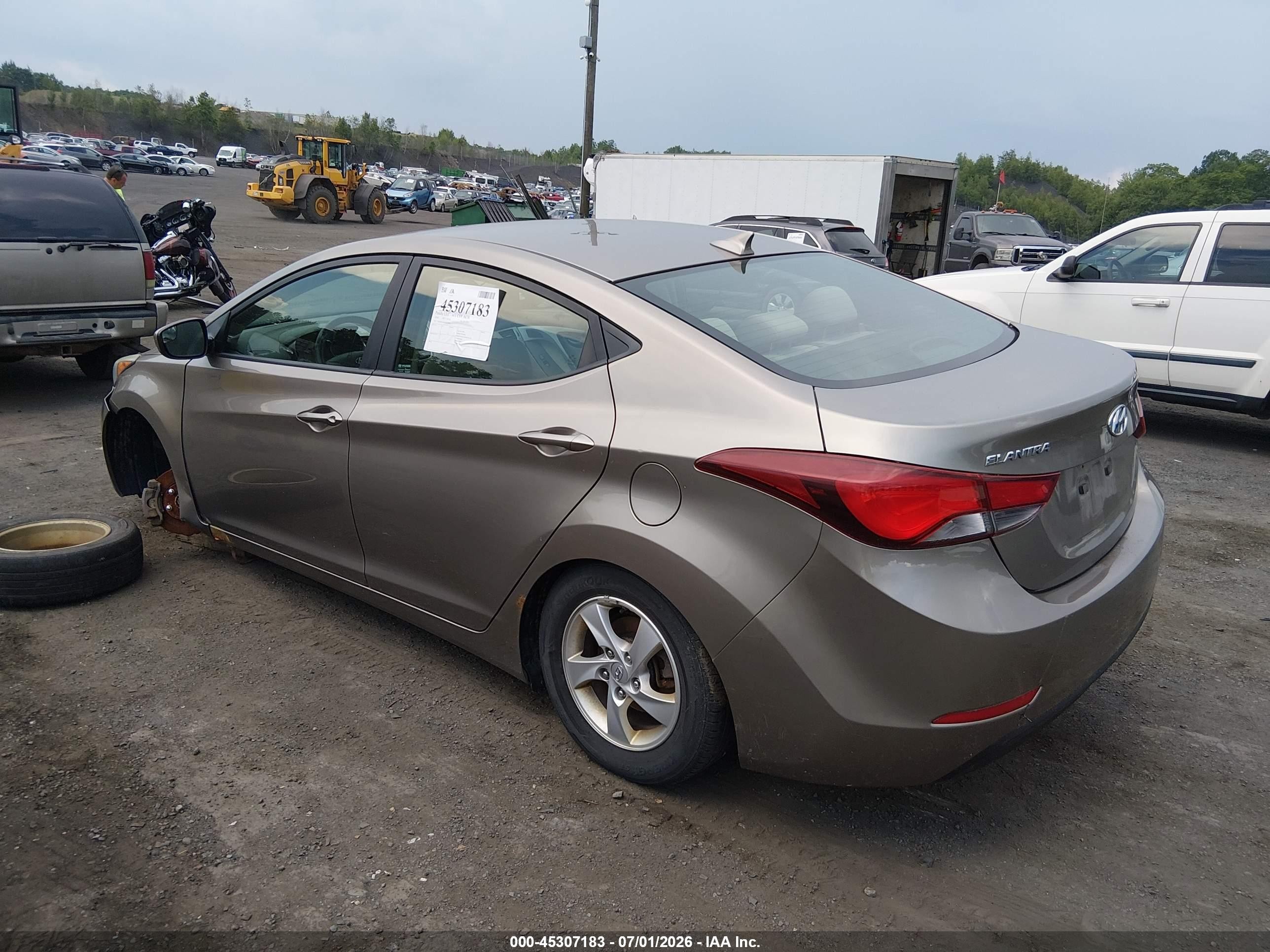 2014 Hyundai Elantra Se Gray vin: 5NPDH4AE8EH522994