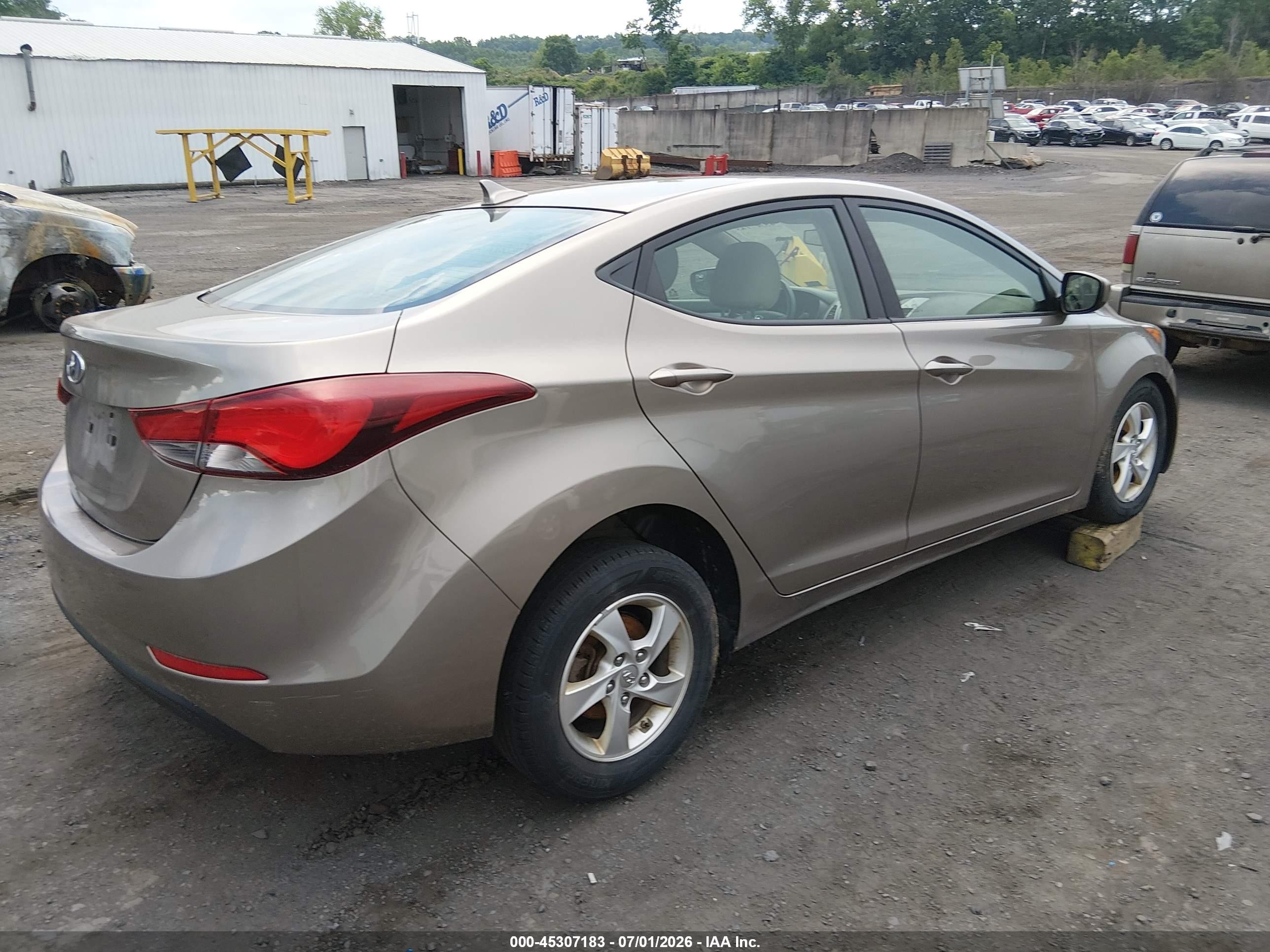 2014 Hyundai Elantra Se Gray vin: 5NPDH4AE8EH522994