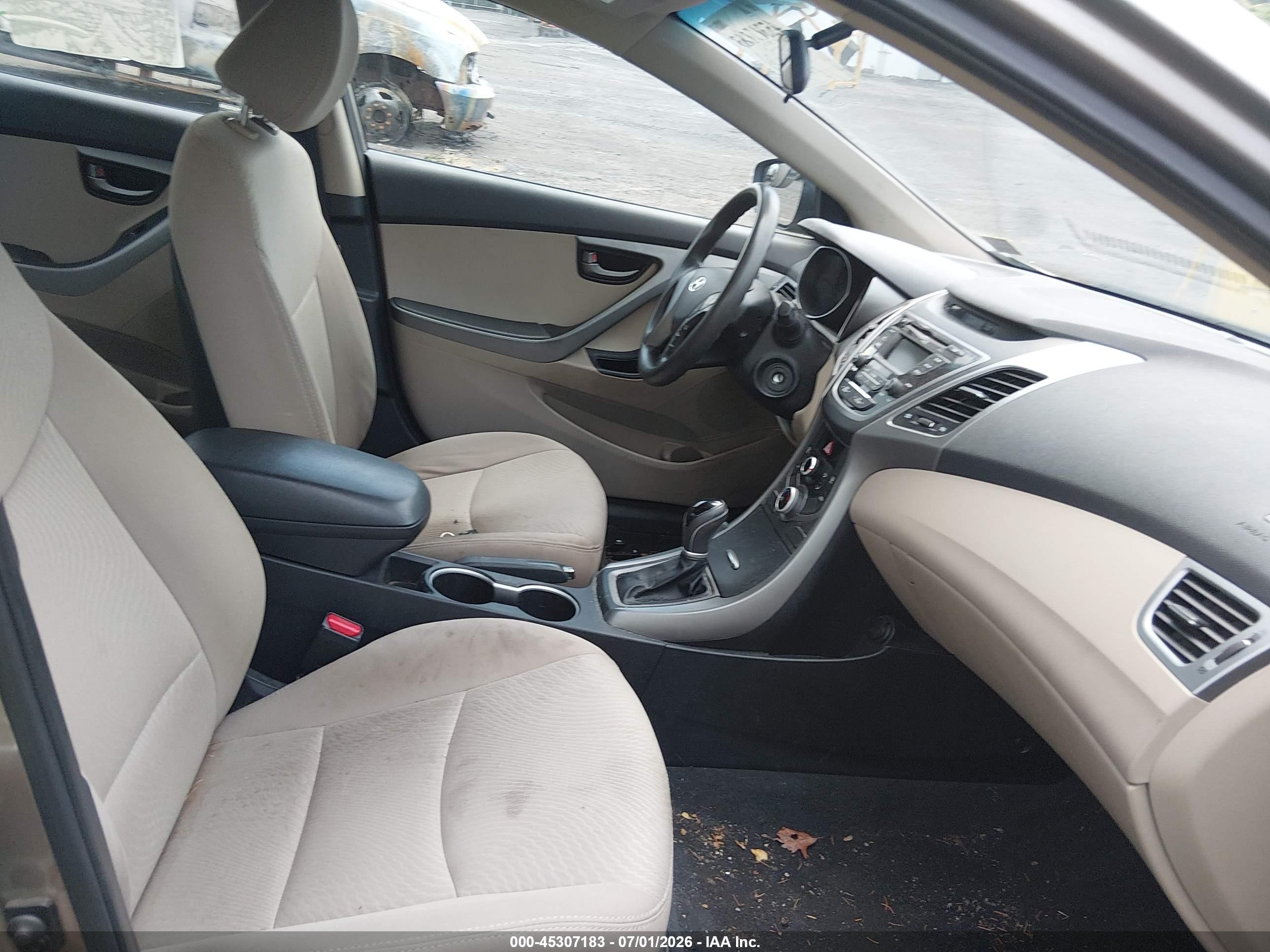 2014 Hyundai Elantra Se Gray vin: 5NPDH4AE8EH522994