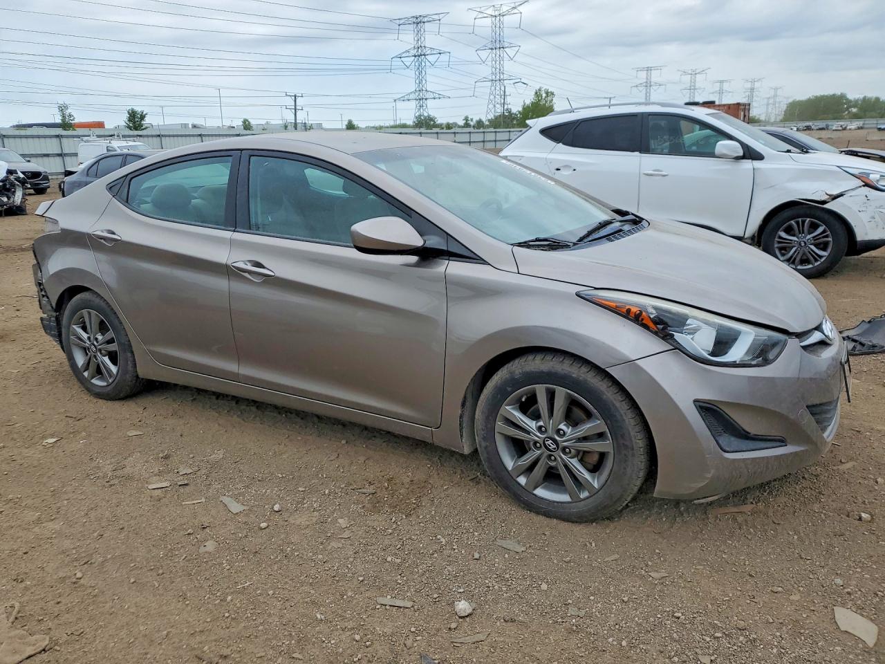 2014 Hyundai Elantra Se Желто-коричневый vin: 5NPDH4AE8EH530528