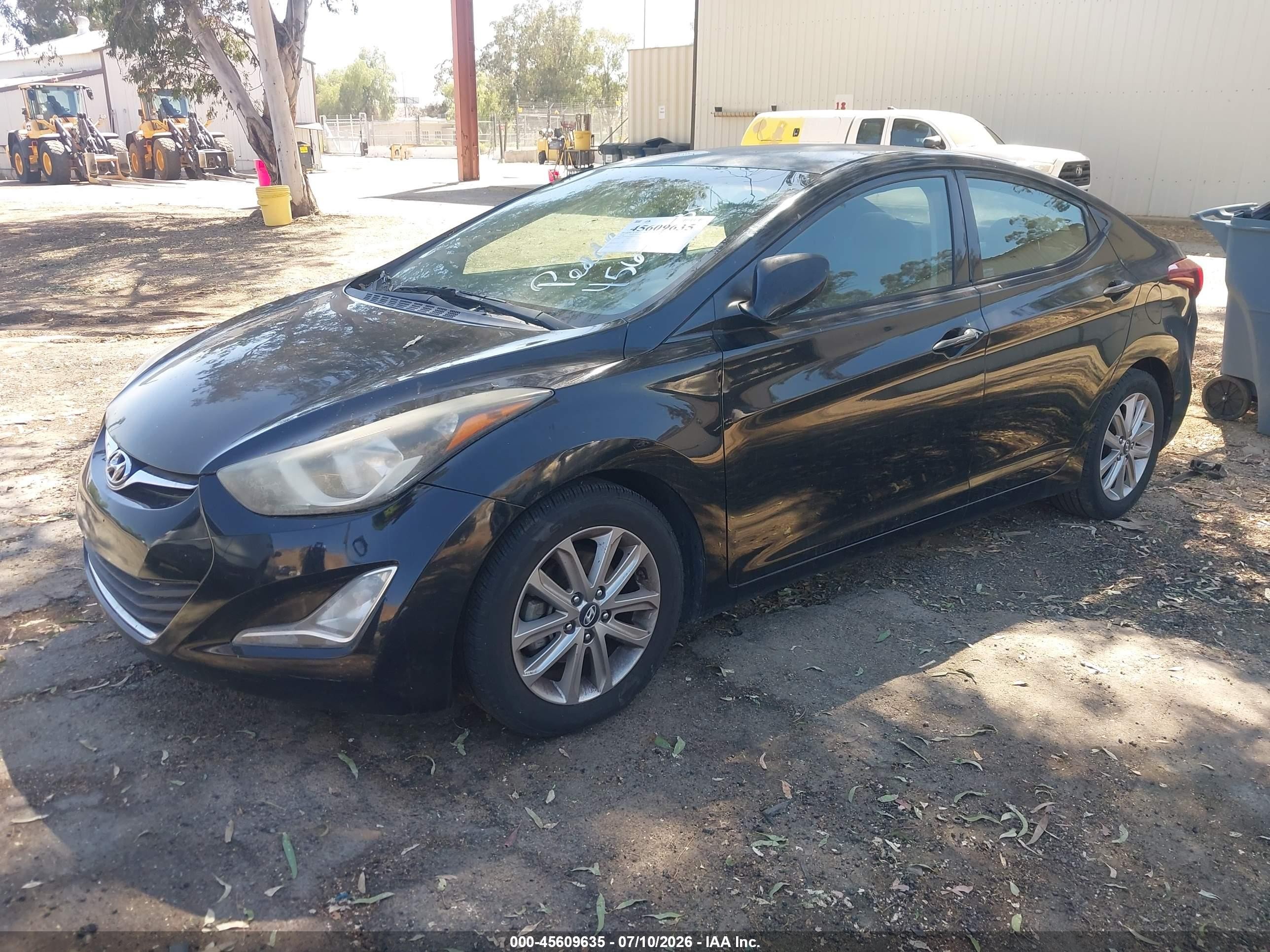2014 Hyundai Elantra Se Black vin: 5NPDH4AE8EH531324