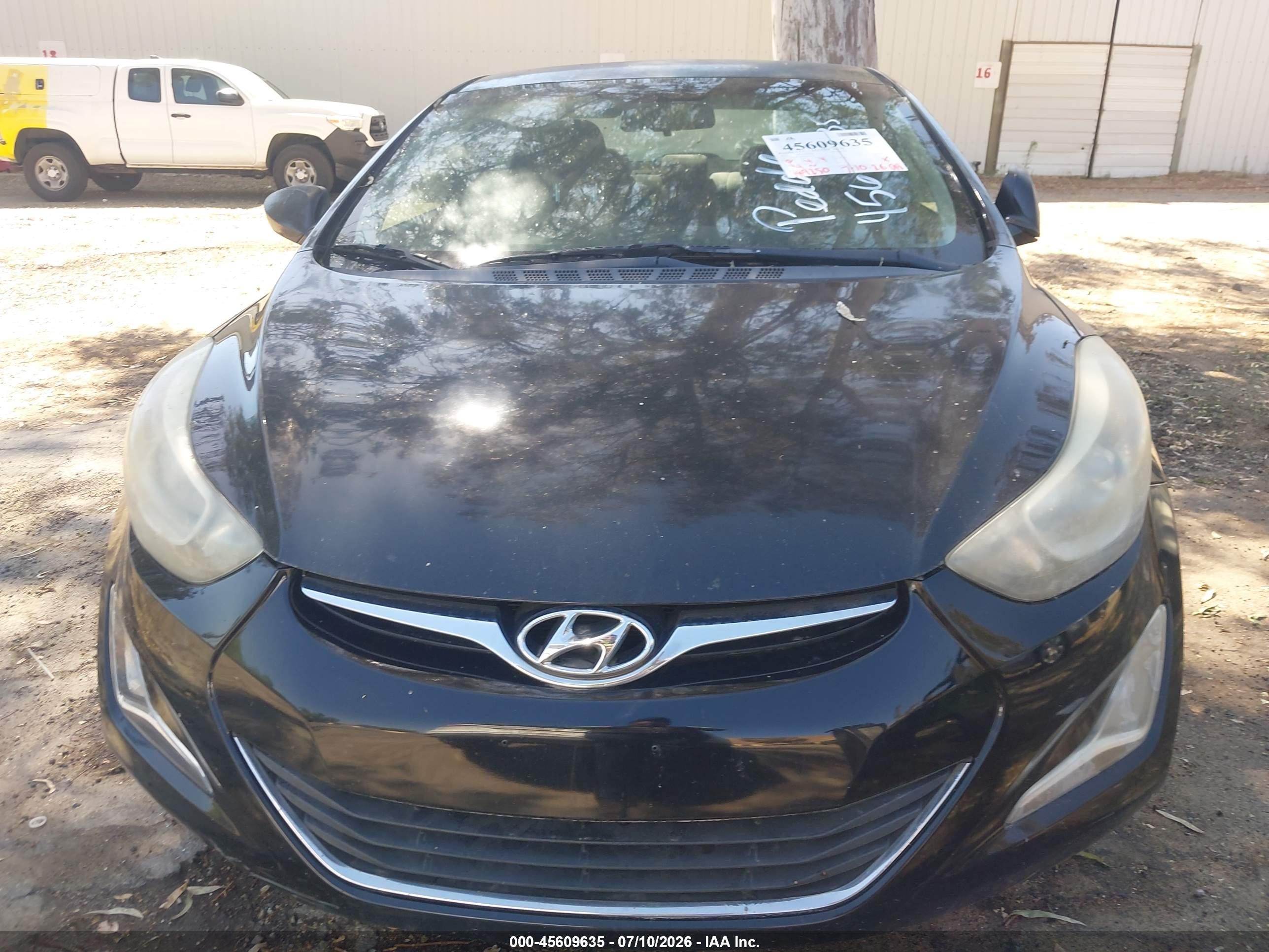 2014 Hyundai Elantra Se Black vin: 5NPDH4AE8EH531324