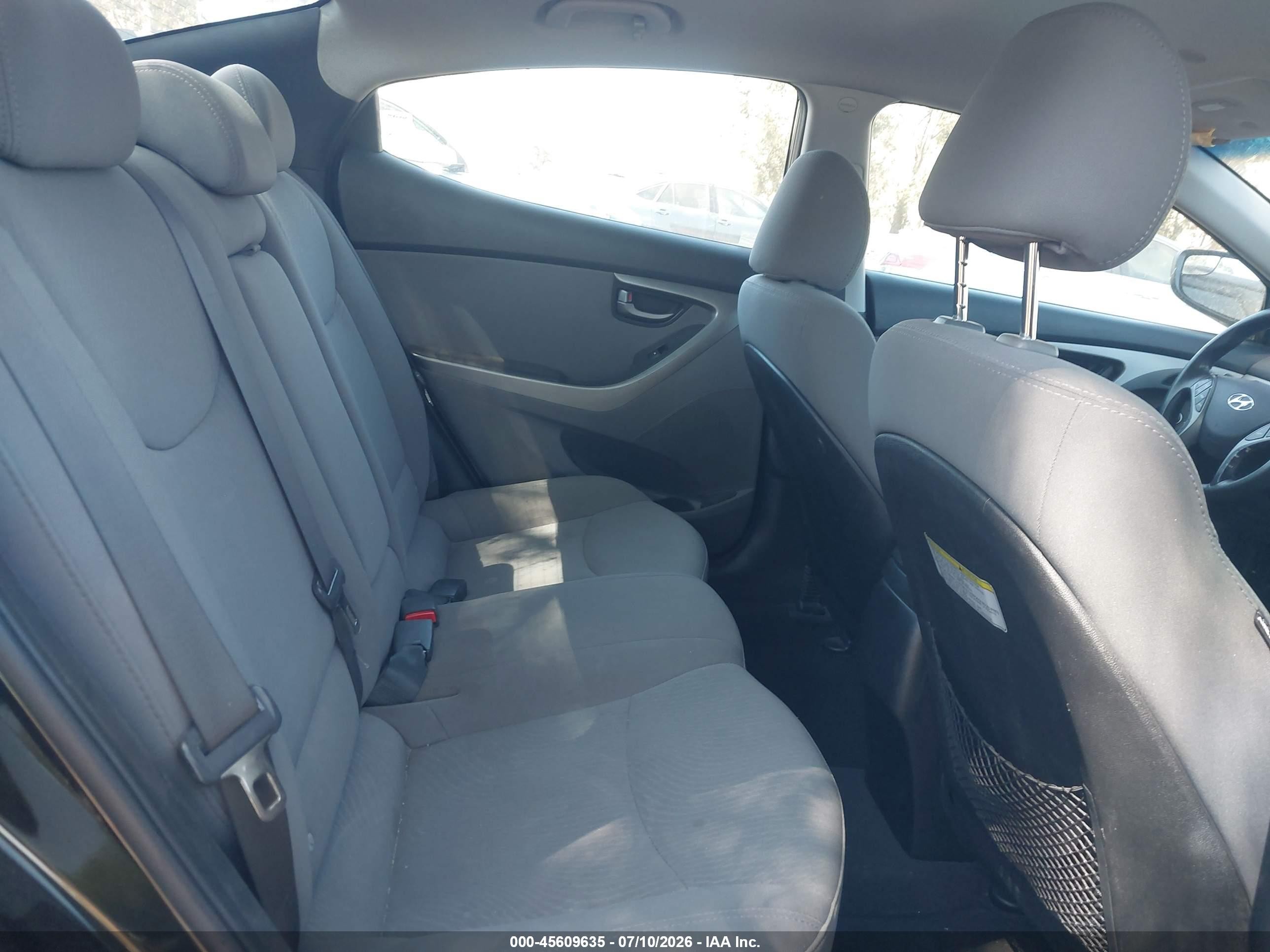 2014 Hyundai Elantra Se Black vin: 5NPDH4AE8EH531324