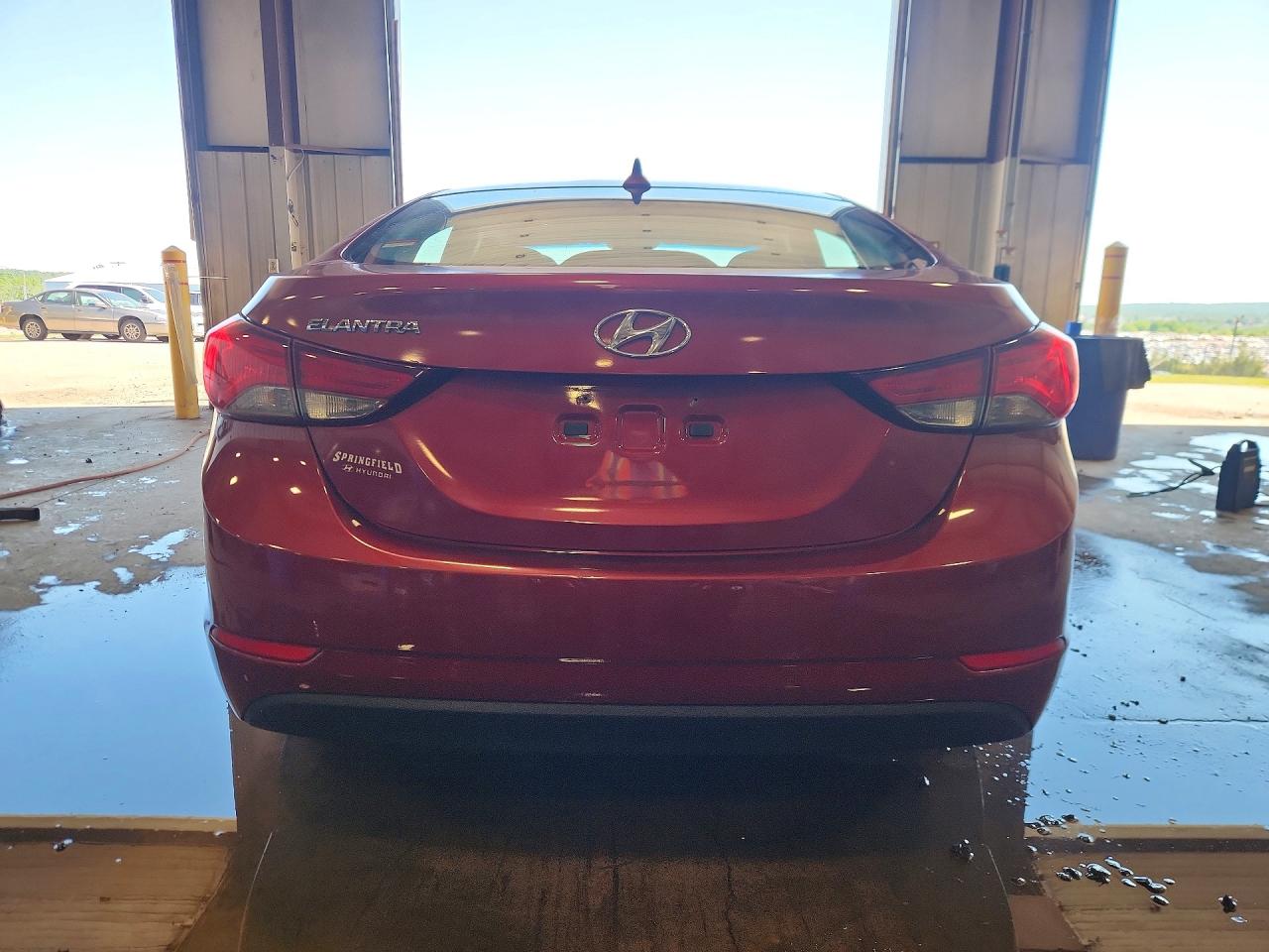 2014 Hyundai Elantra Se Red vin: 5NPDH4AE8EH535471