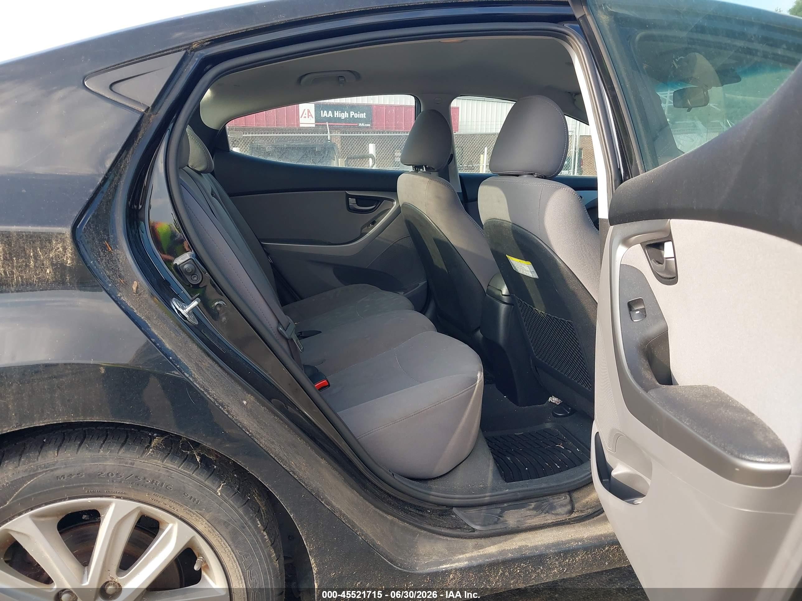 2014 Hyundai Elantra Se Black vin: 5NPDH4AE8EH540766