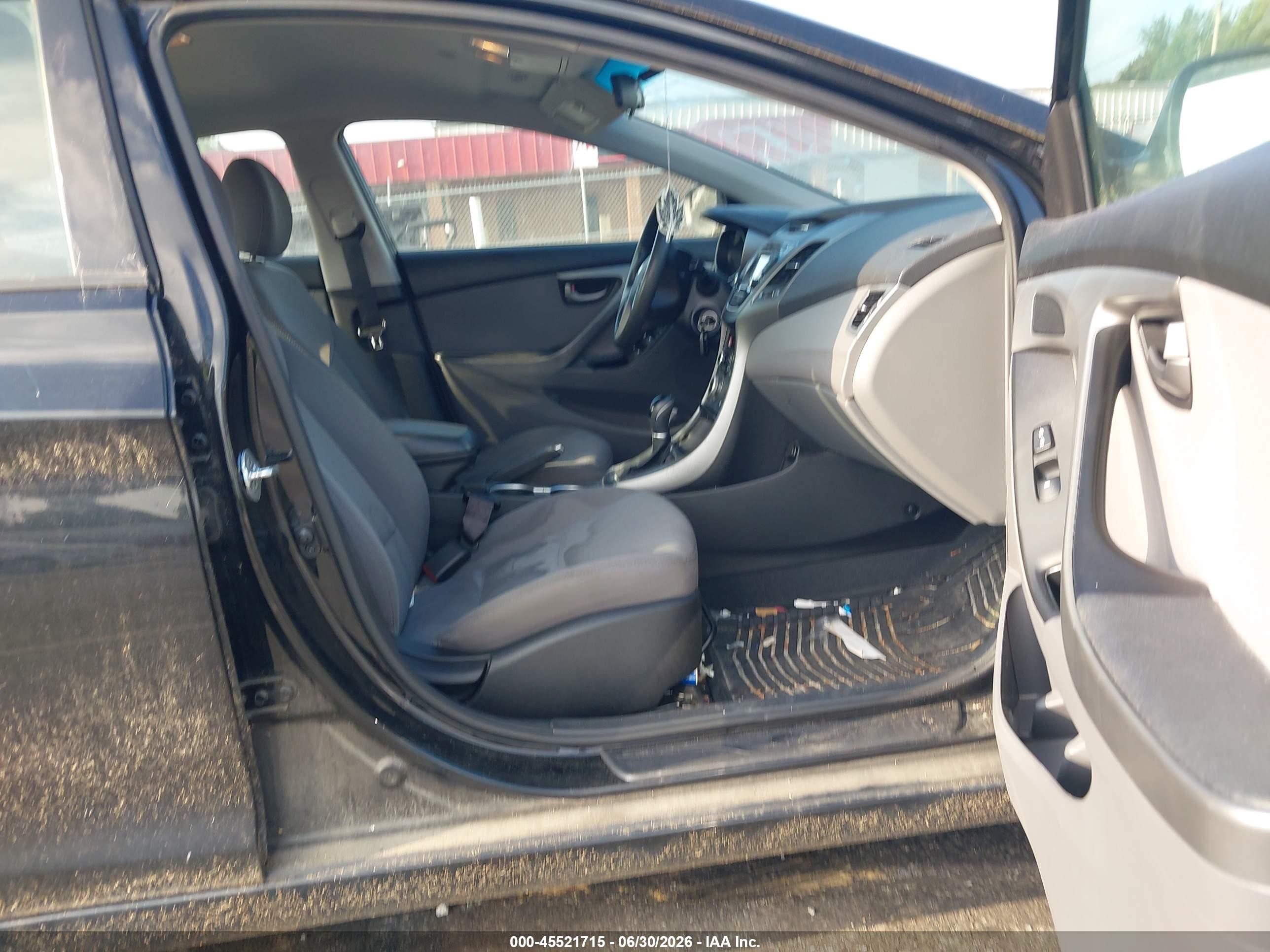 2014 Hyundai Elantra Se Black vin: 5NPDH4AE8EH540766