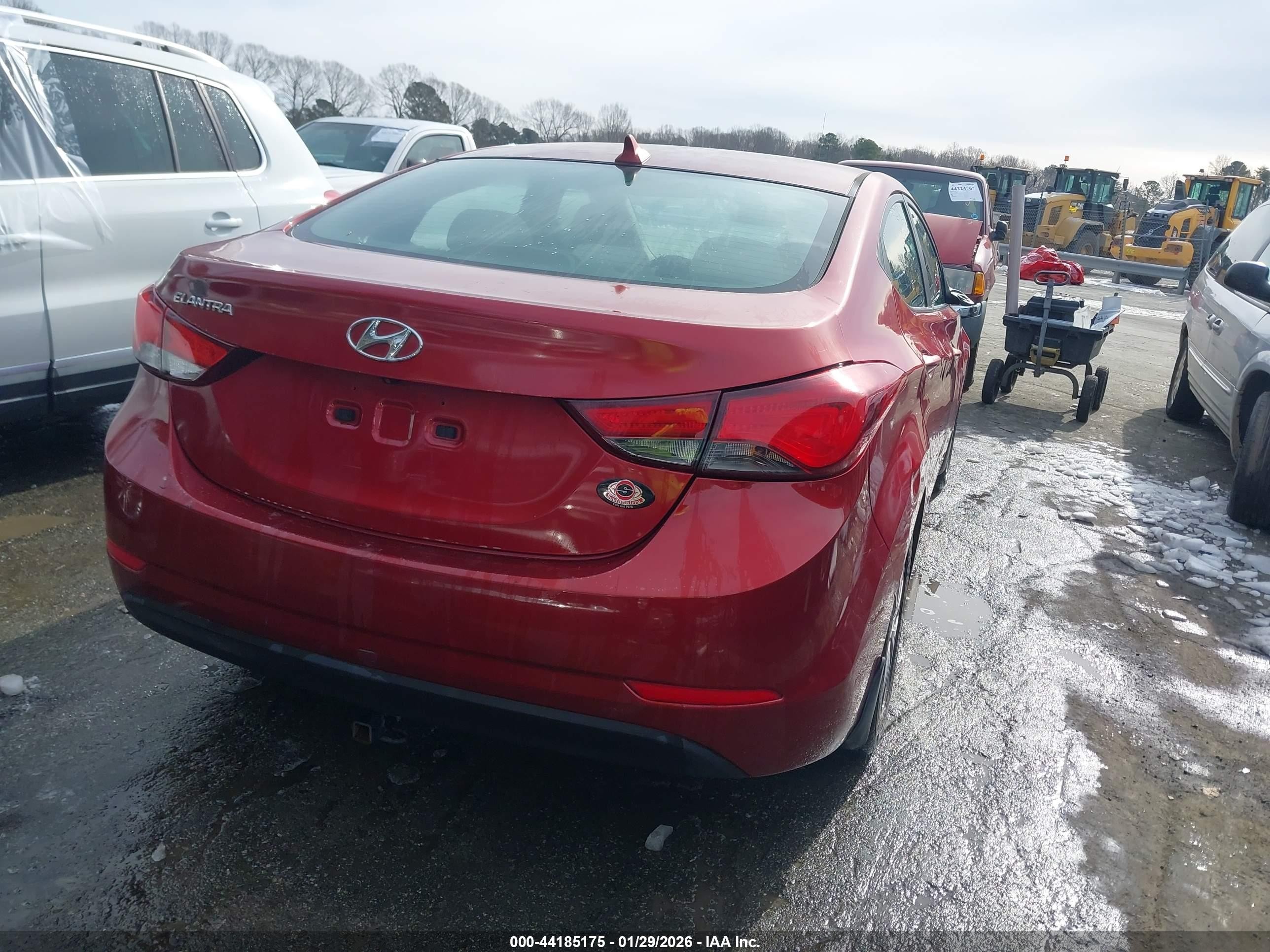 2014 Hyundai Elantra Se Красный vin: 5NPDH4AE8EH543067