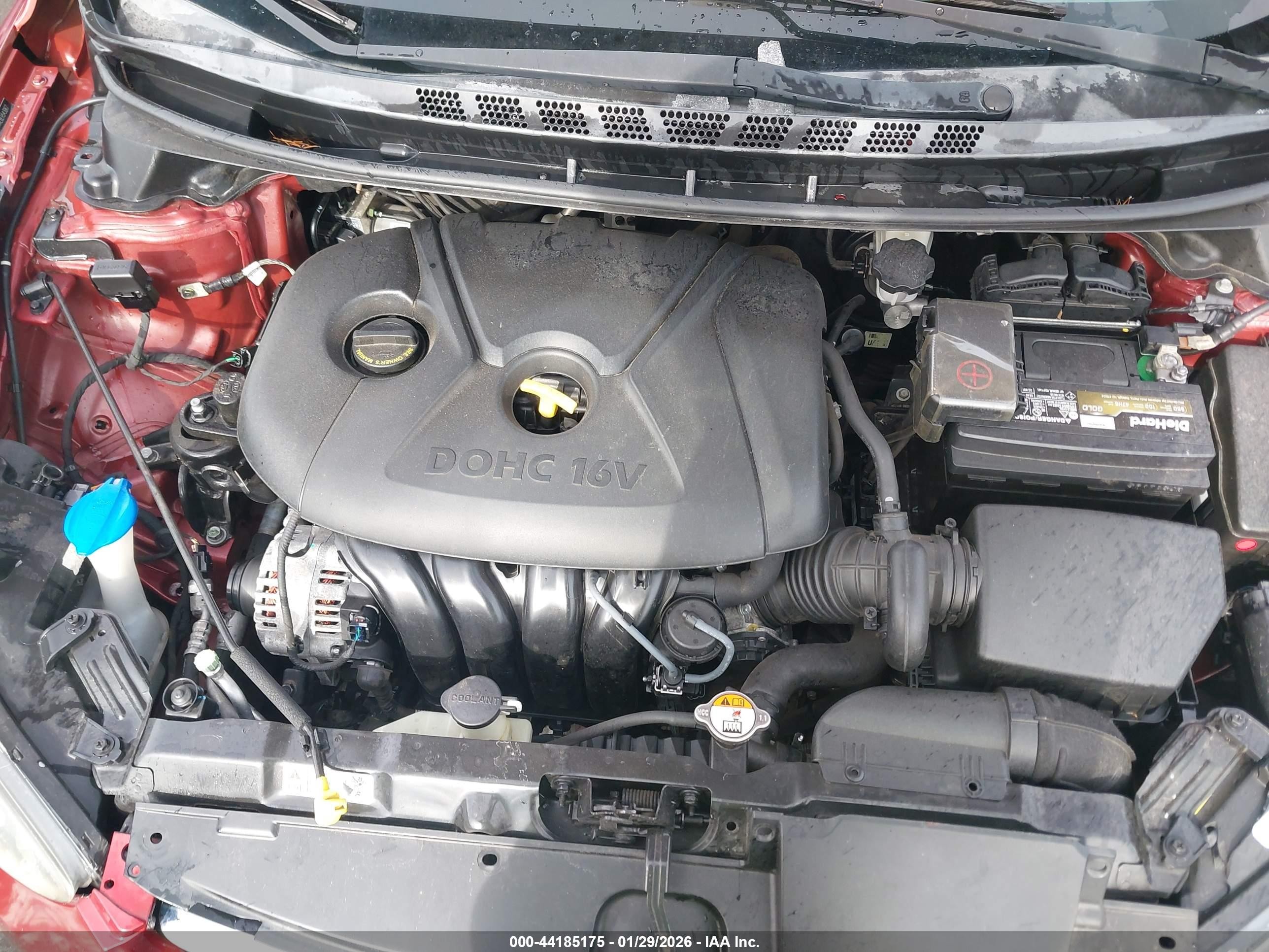 2014 Hyundai Elantra Se Красный vin: 5NPDH4AE8EH543067