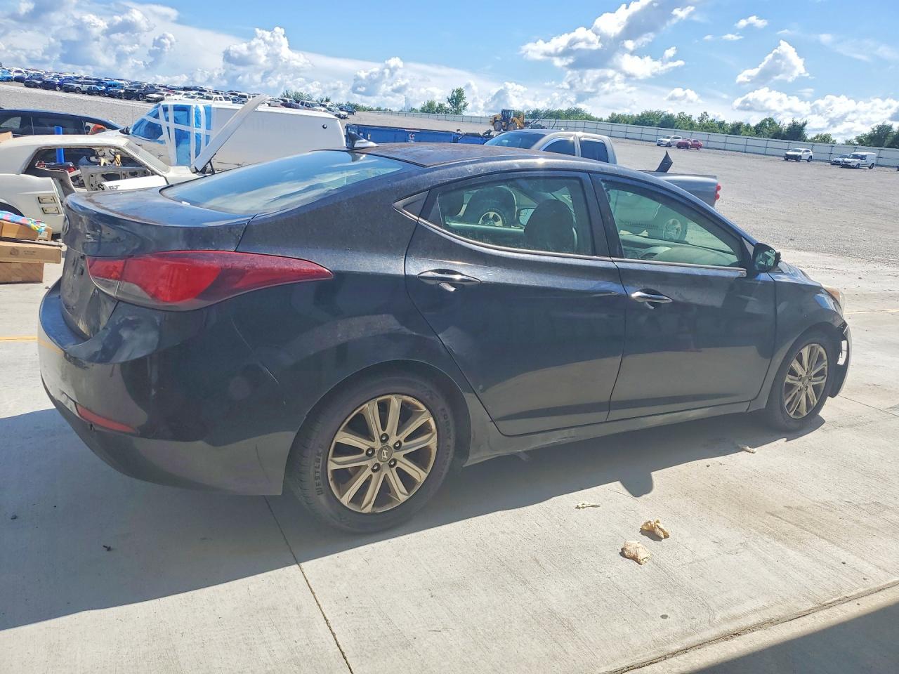 2014 Hyundai Elantra Se Black vin: 5NPDH4AE8EH543778