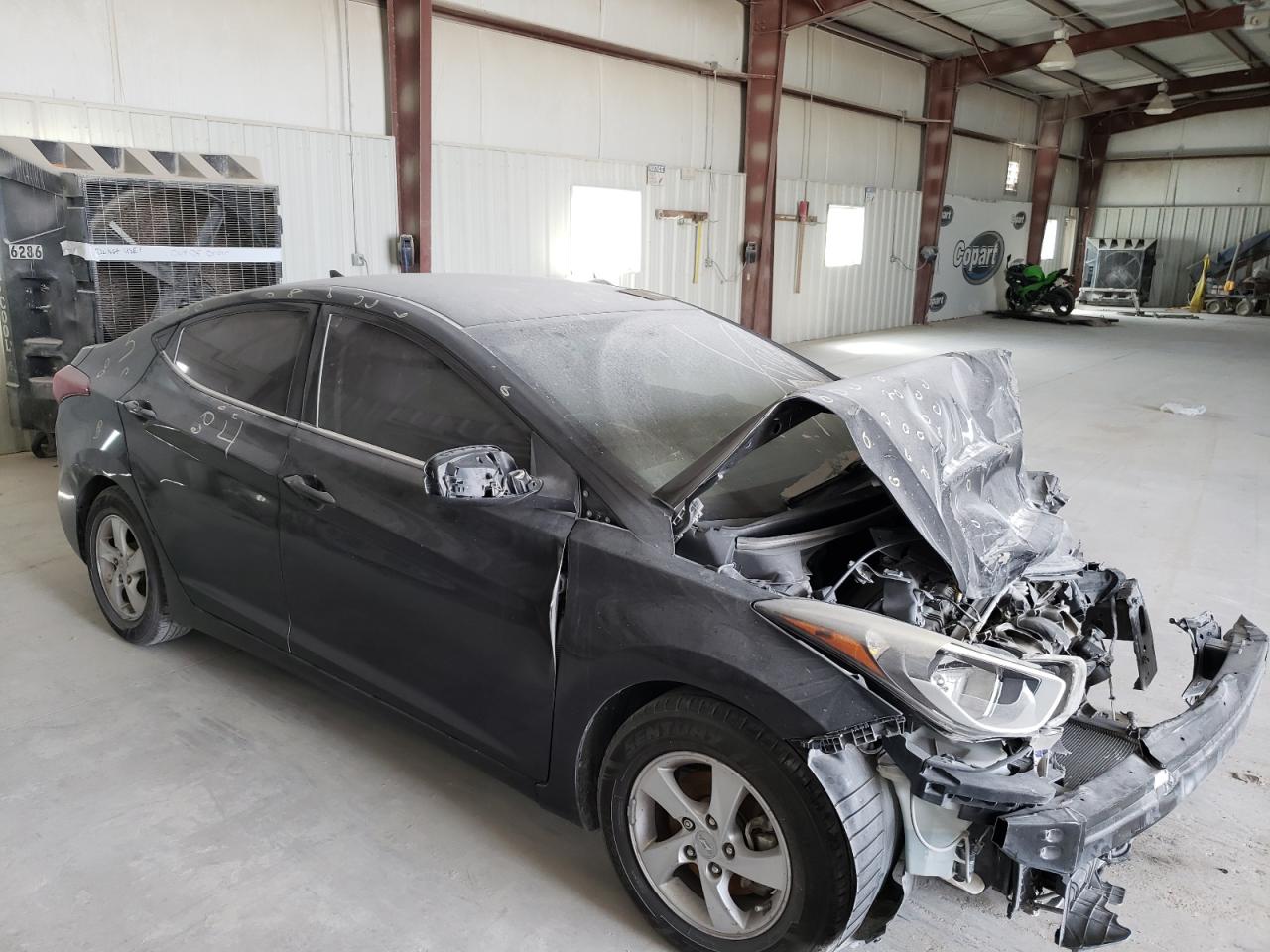 2014 Hyundai Elantra Se Black vin: 5NPDH4AE8EH544008