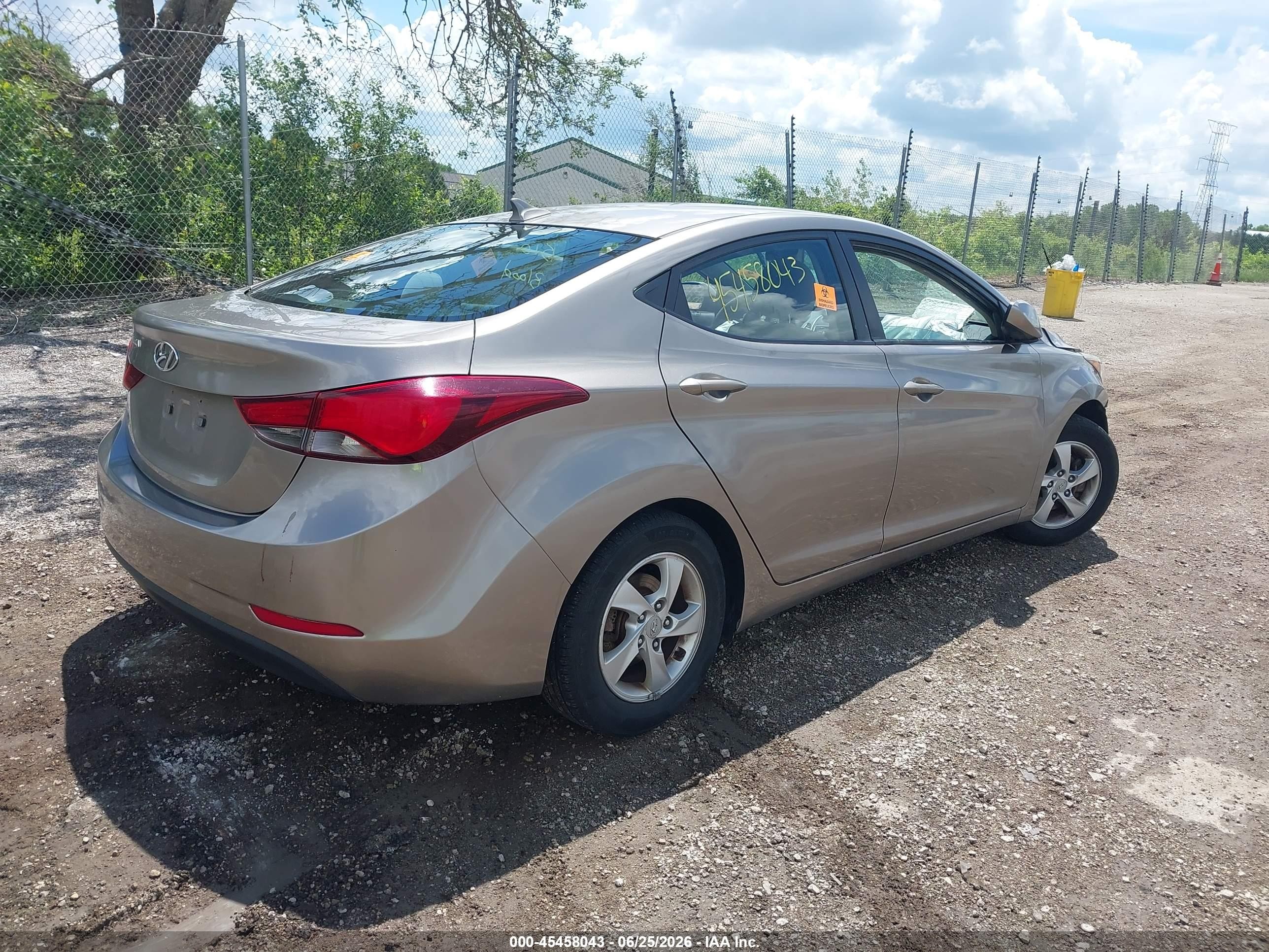 2014 Hyundai Elantra Se Tan vin: 5NPDH4AE8EH544459