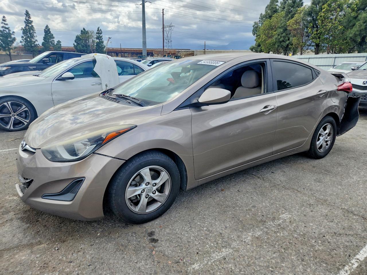 2015 Hyundai Elantra Se Silver vin: 5NPDH4AE8FH548979