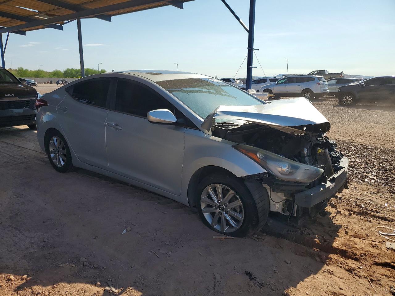 2015 Hyundai Elantra Se Silver vin: 5NPDH4AE8FH553874