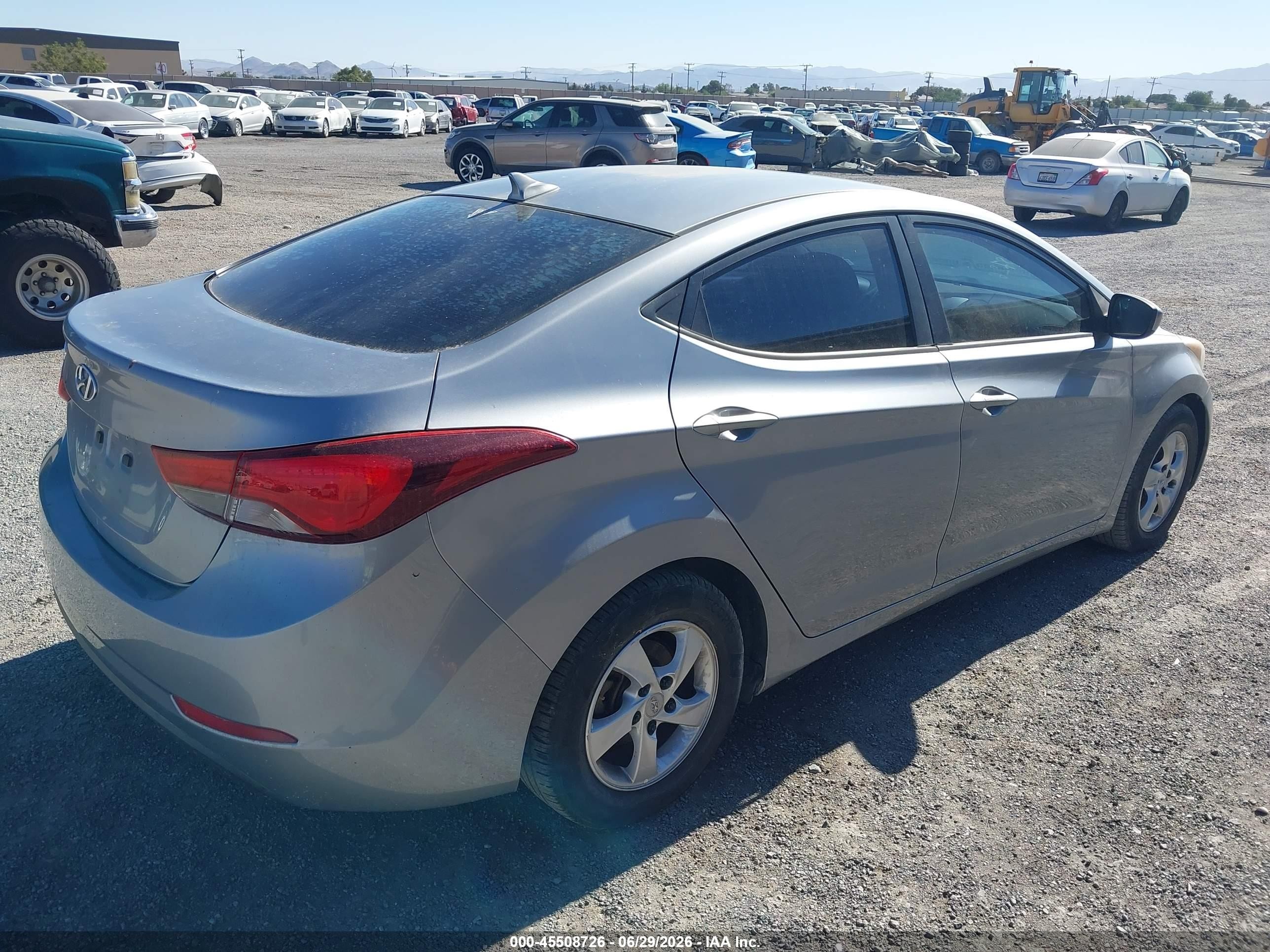 2015 Hyundai Elantra Se Gray vin: 5NPDH4AE8FH562896
