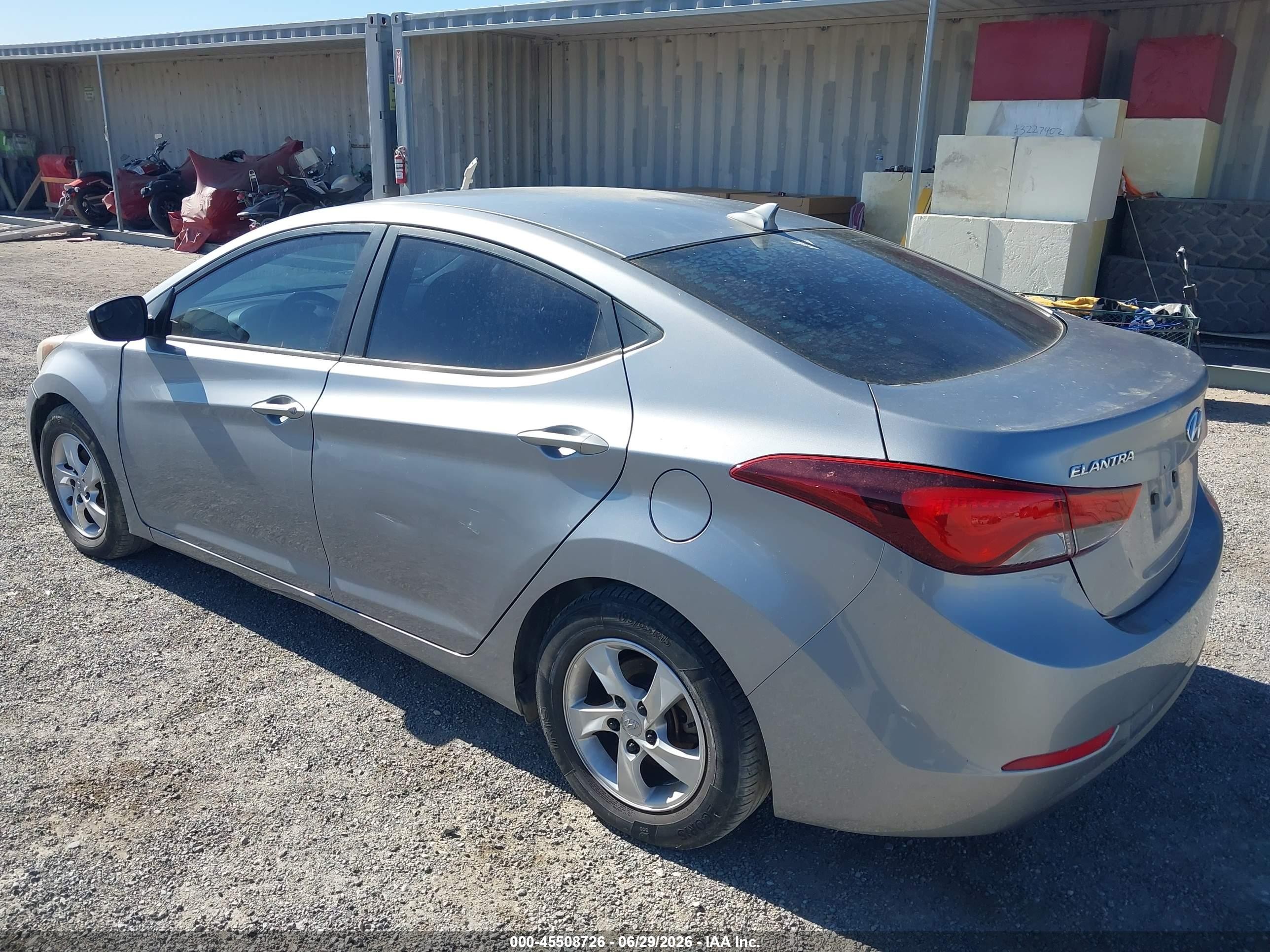 2015 Hyundai Elantra Se Gray vin: 5NPDH4AE8FH562896