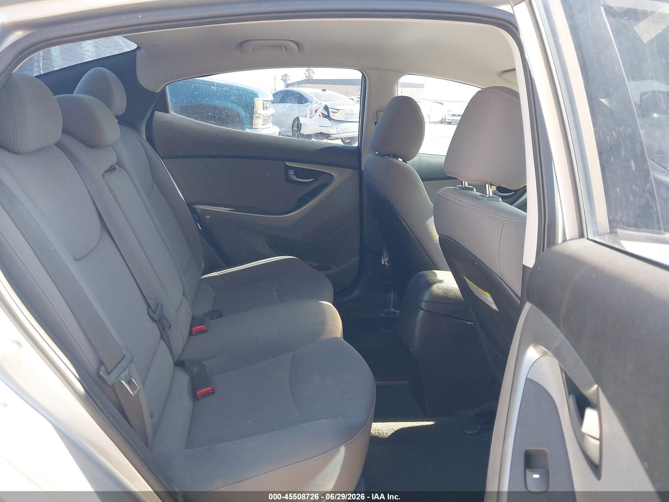 2015 Hyundai Elantra Se Gray vin: 5NPDH4AE8FH562896