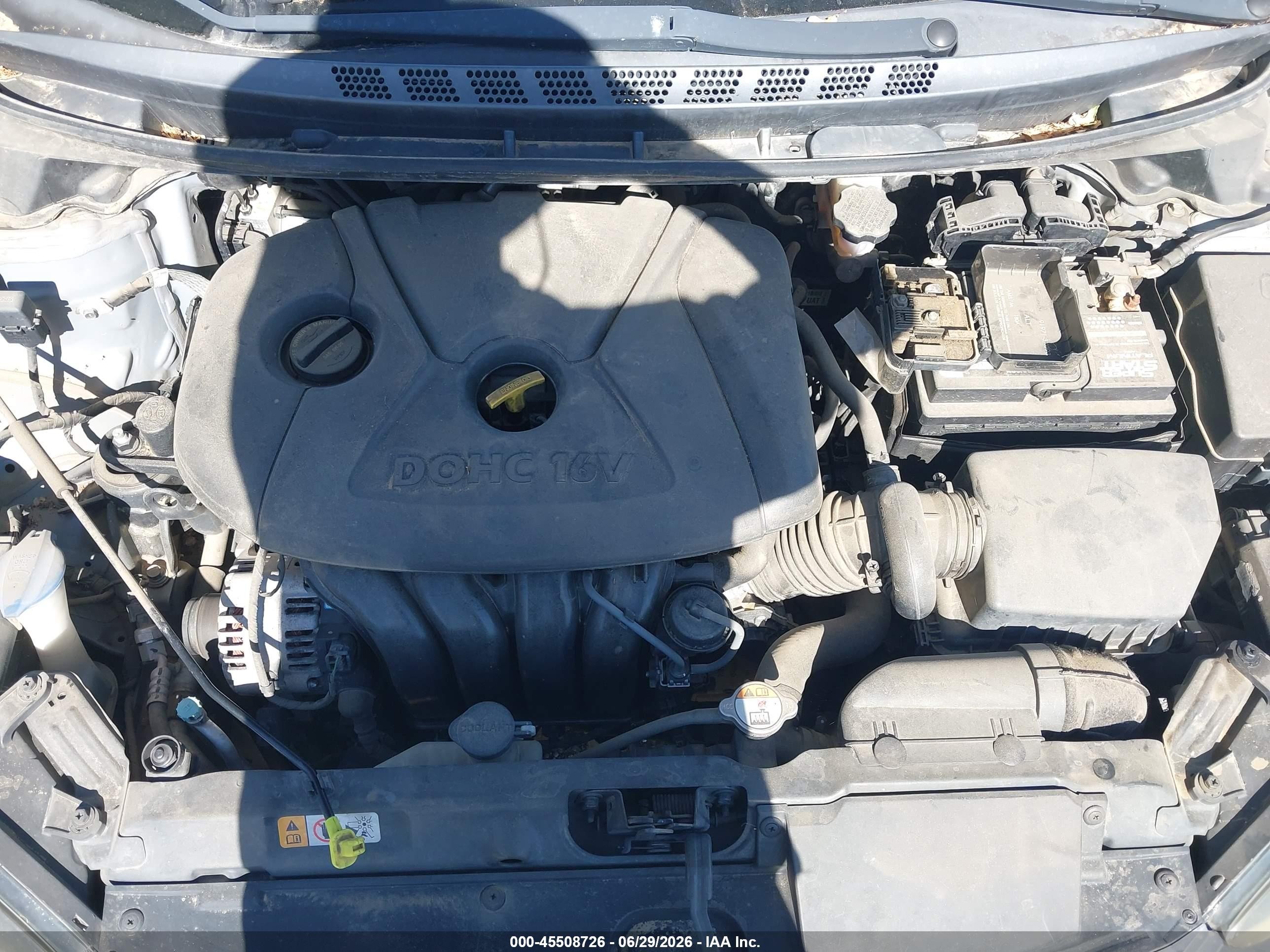 2015 Hyundai Elantra Se Gray vin: 5NPDH4AE8FH562896